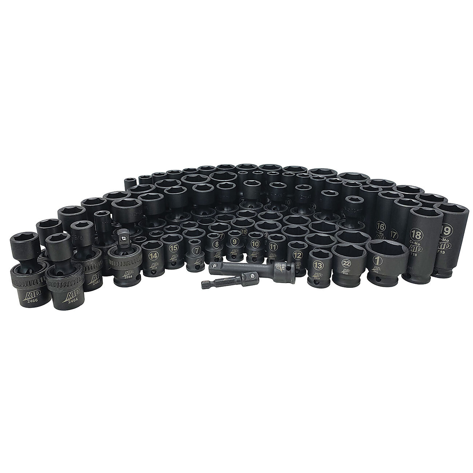 ATD 81Pc 3/8In Dr Imp Socke T Set, Model# 10162