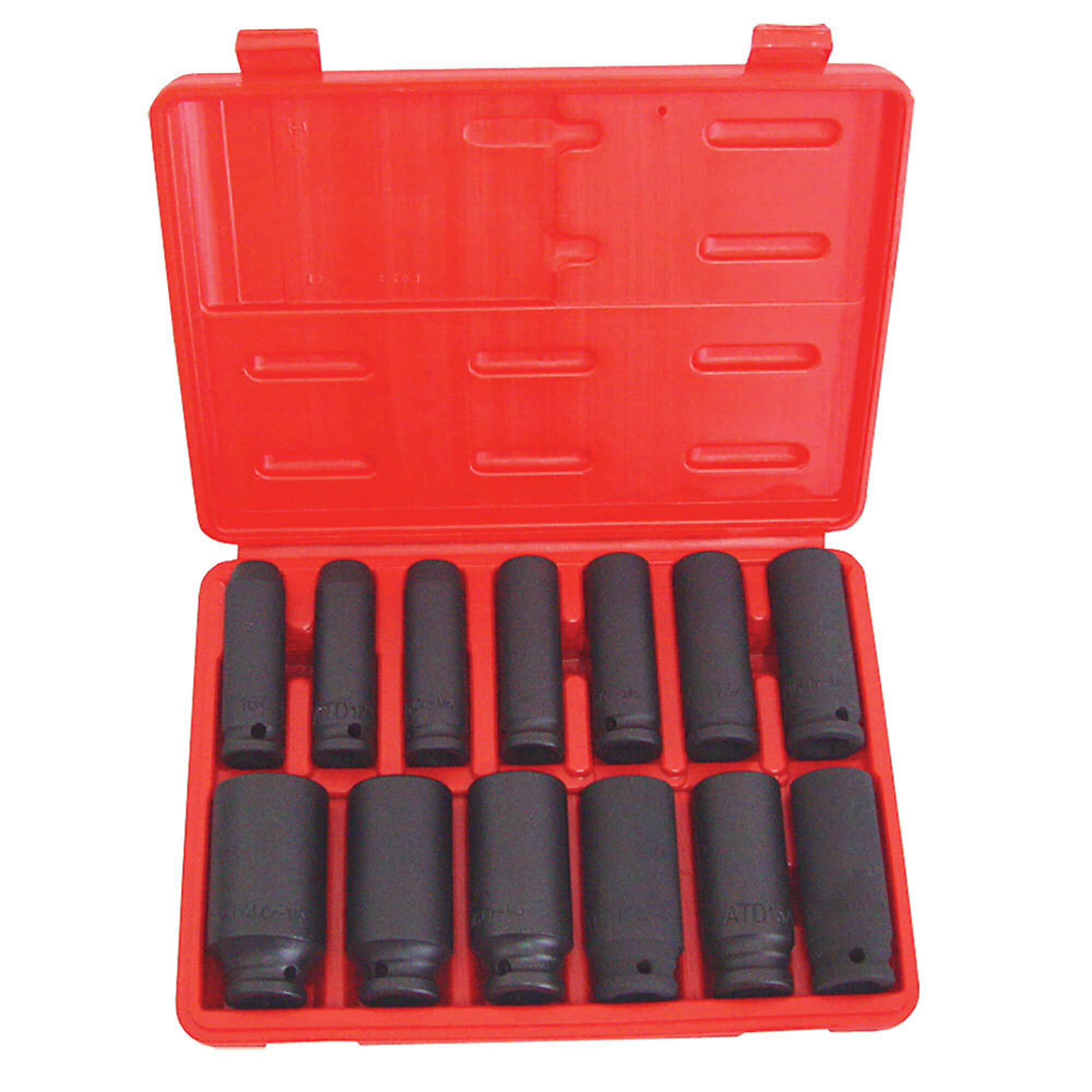 ATD Socket Impact Set 1/2Dr 13Pc Fractional Deep, Model# 10371
