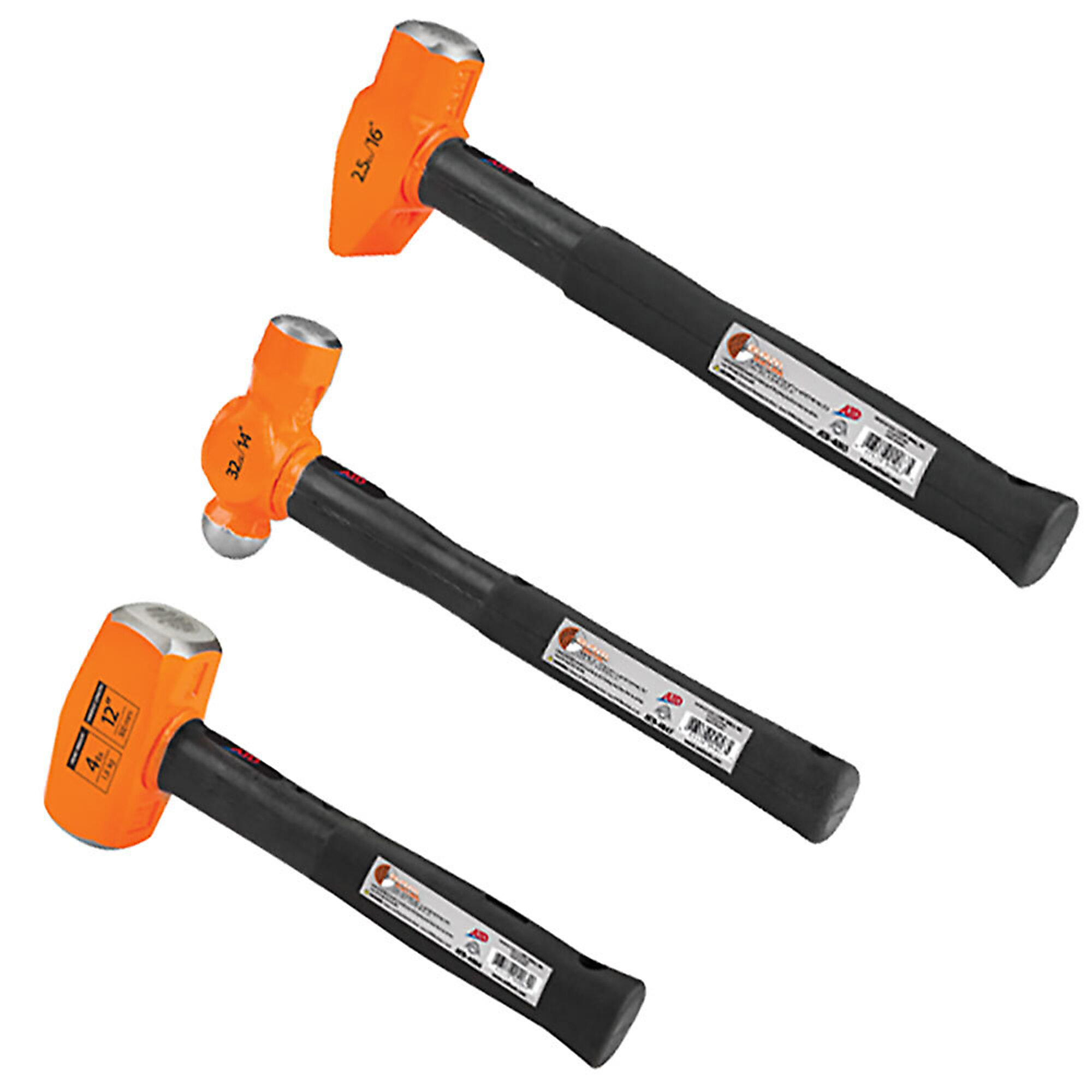 ATD Hammer Set 3Pc Indestructible, Model# 10117