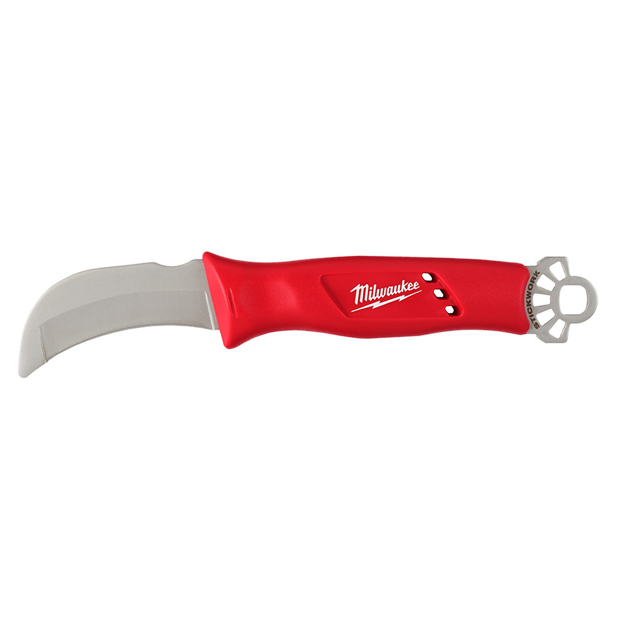 Milwaukee Lineman’s Blunt Tip Hawkbill Knife w/ STICKWORK™ 3in1 Ring, Model #48-22-1923