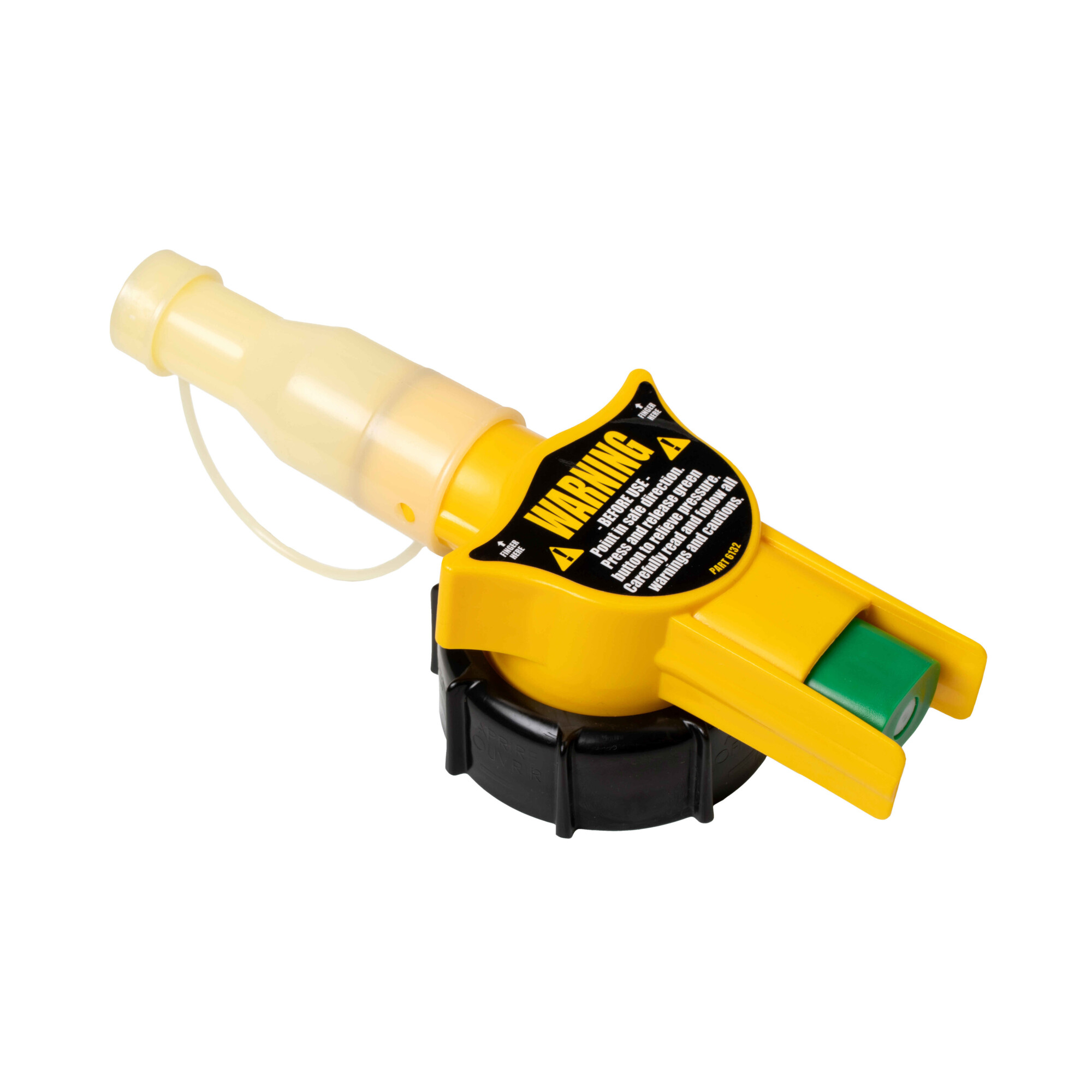 No-Spill Replacement Nozzle — Fits All No-Spill Cans, Push Button Control, Auto-Stop, Dust Cap, Child-Resistant, Model# 6132