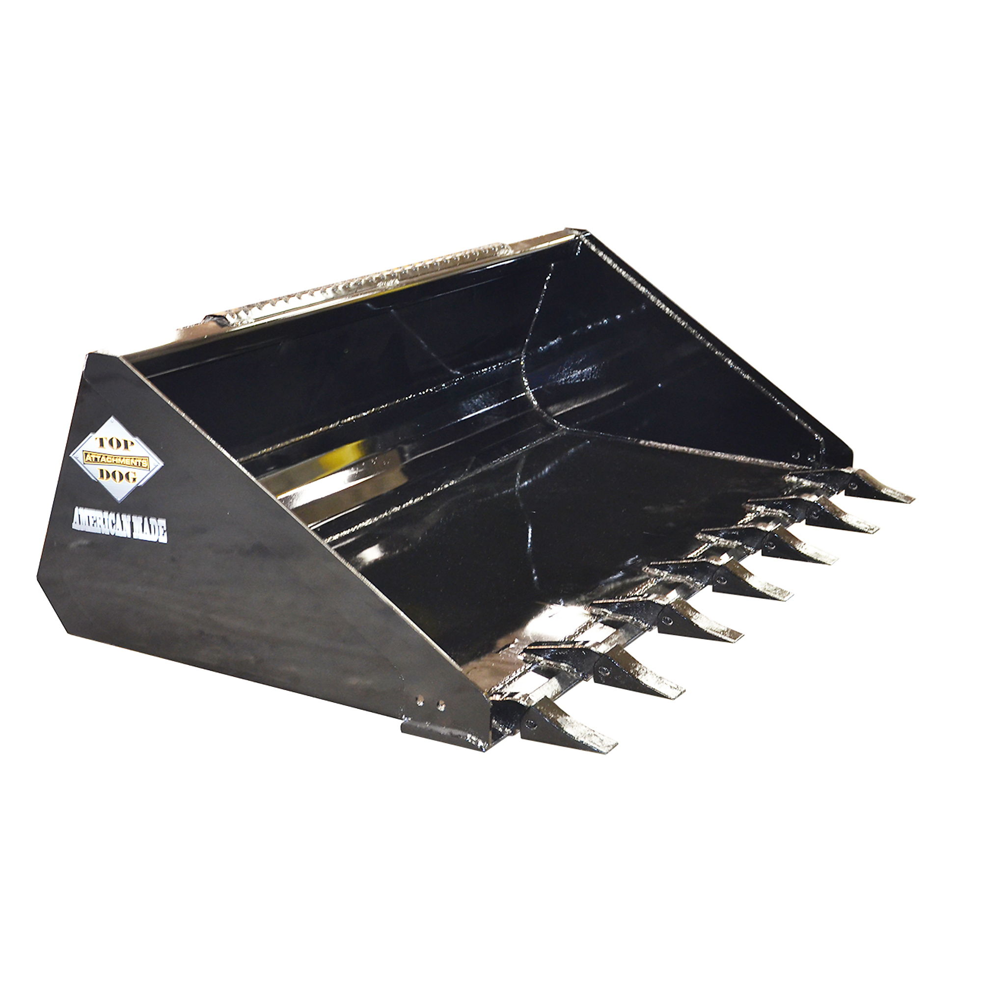 Top Dog Attachments Tuff Tooth Bucket — 72in., 0.605 Cu. Yds., Heavy-Duty, Low Profile, Model# 900112T