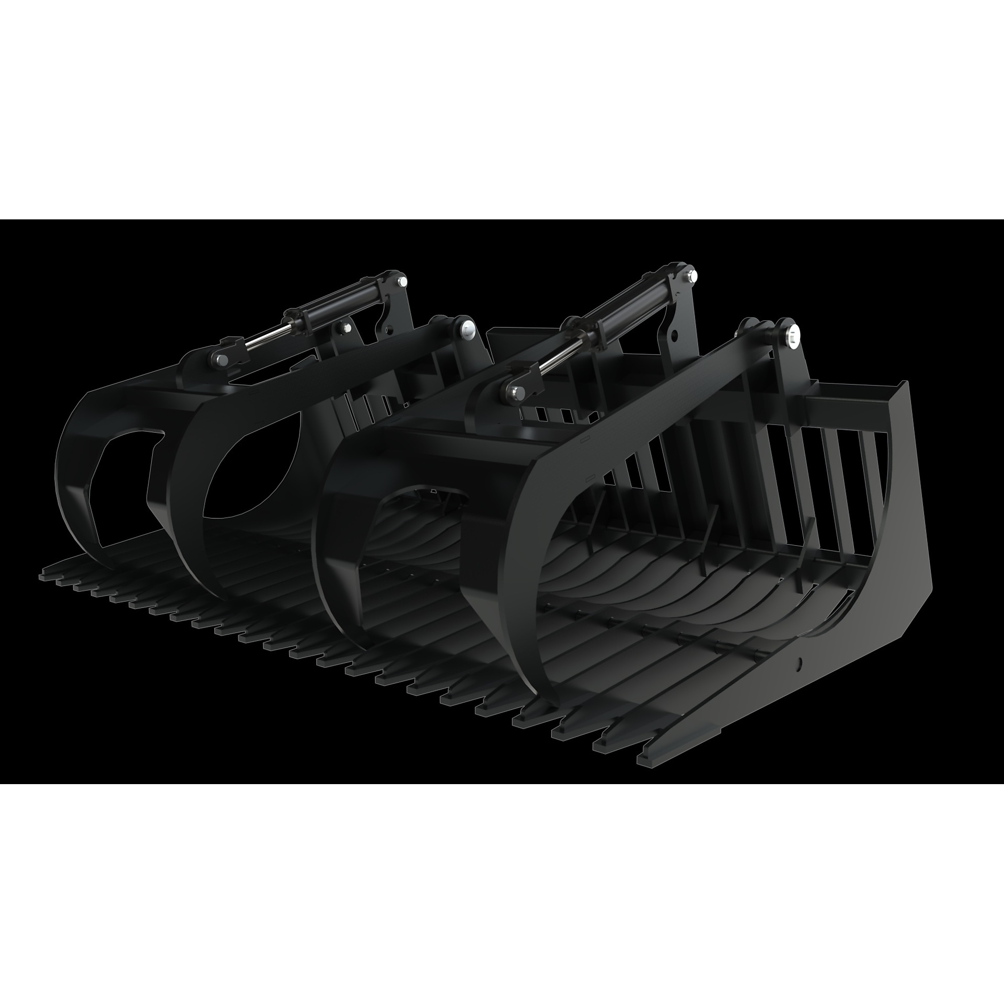 Top Dog Attachments Brush Grapple — 82in., GR-50 Steel, 3in. Tine Spacing, Model# 9010033