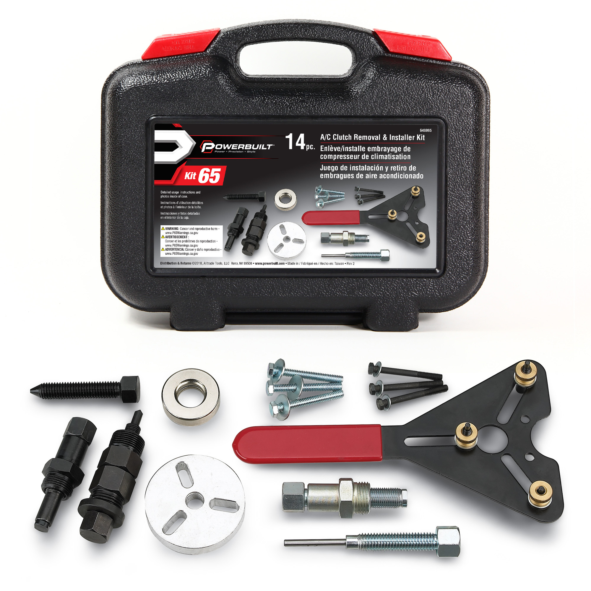 Powerbuilt, A/C Clutch Removal and Installation Kit, Model # 648995