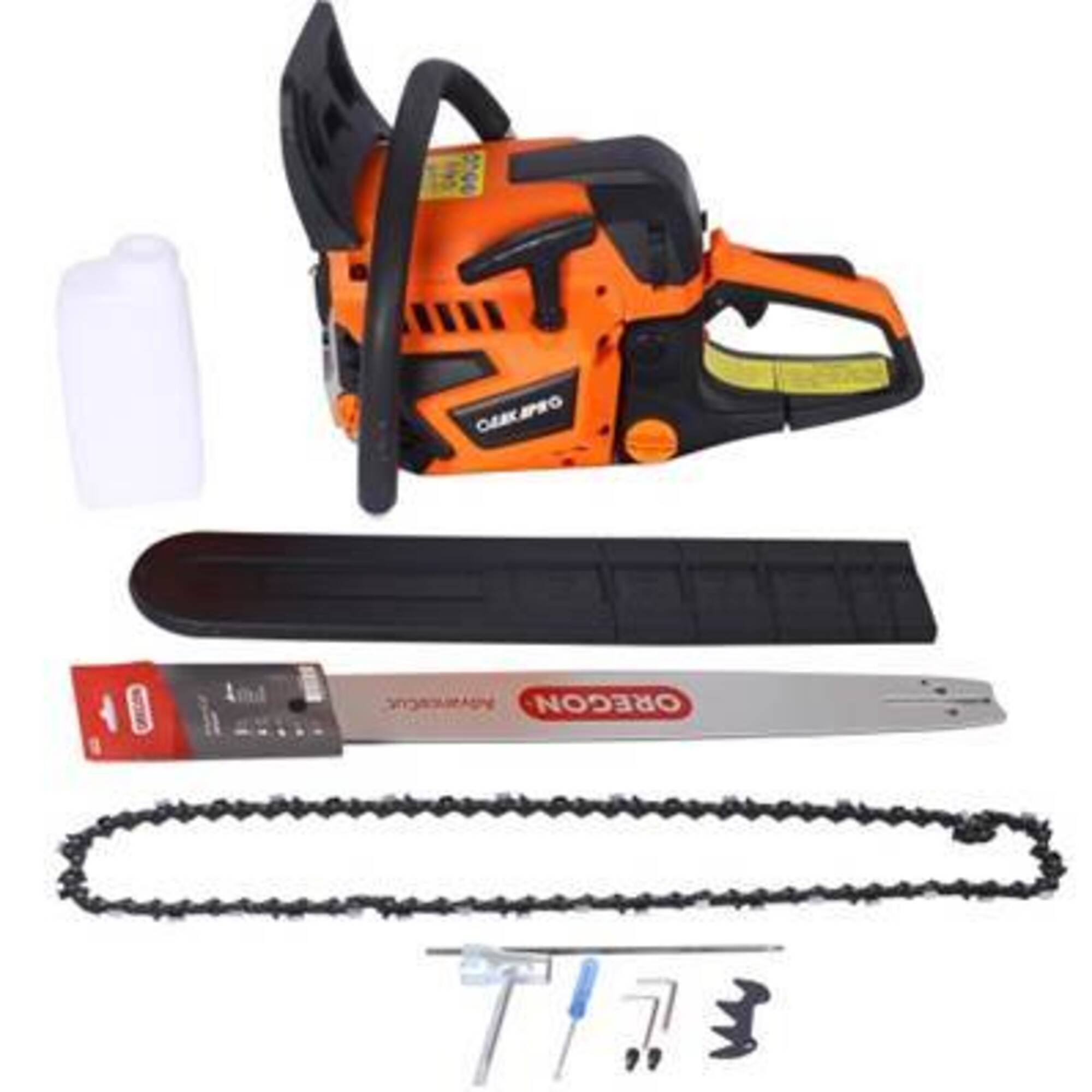 Osakapro Gasoline Chainsaw — 20in., 52cc, 2-Cycle, Oregon Bar and Chain, Model# BAC-W46542537