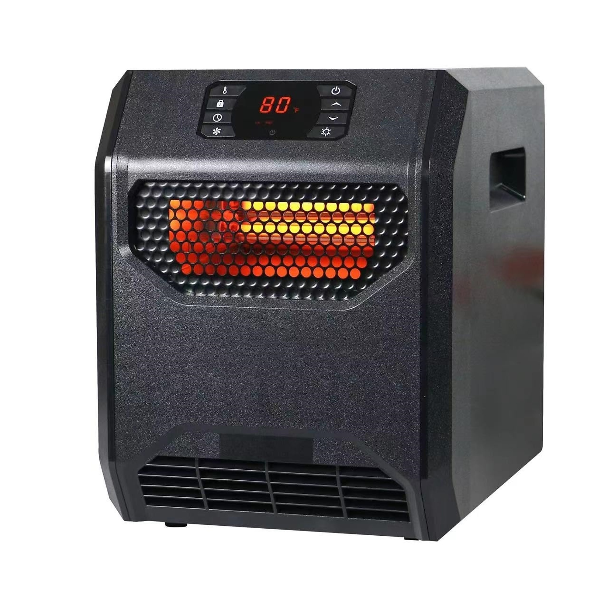 EdenDirect Infrared Space Heater — 1500W, 6 Quartz Elements, 3 Modes, Child Lock, Timer, Remote, Model# NTE-HT1268NUV