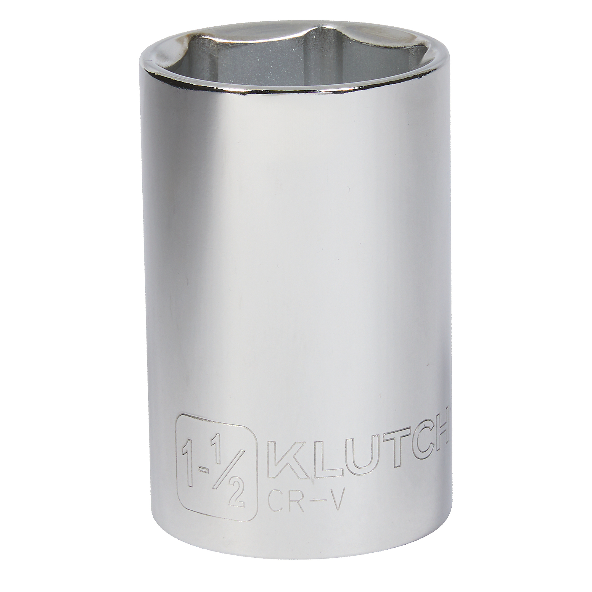 Klutch 1/2in.-Drive Deep Socket, 1-1/2in., SAE, 6 Point, Alloy Steel