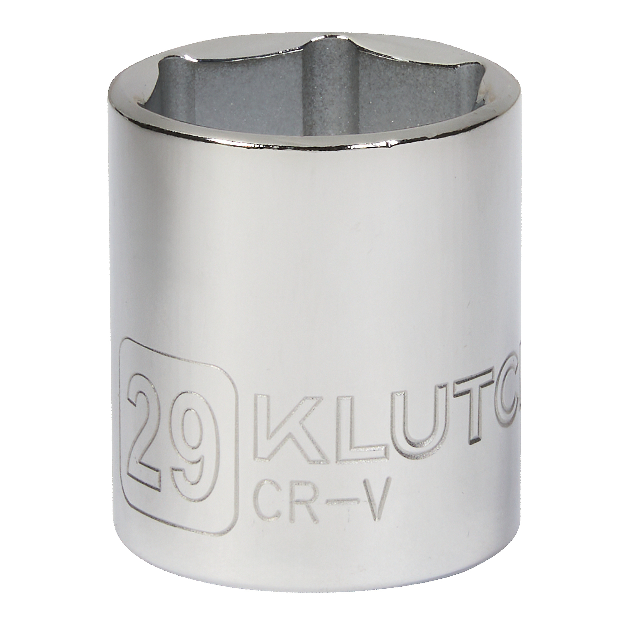 Klutch 1/2in.-Drive Socket, 29mm, Metric, 6-Point, Alloy Steel