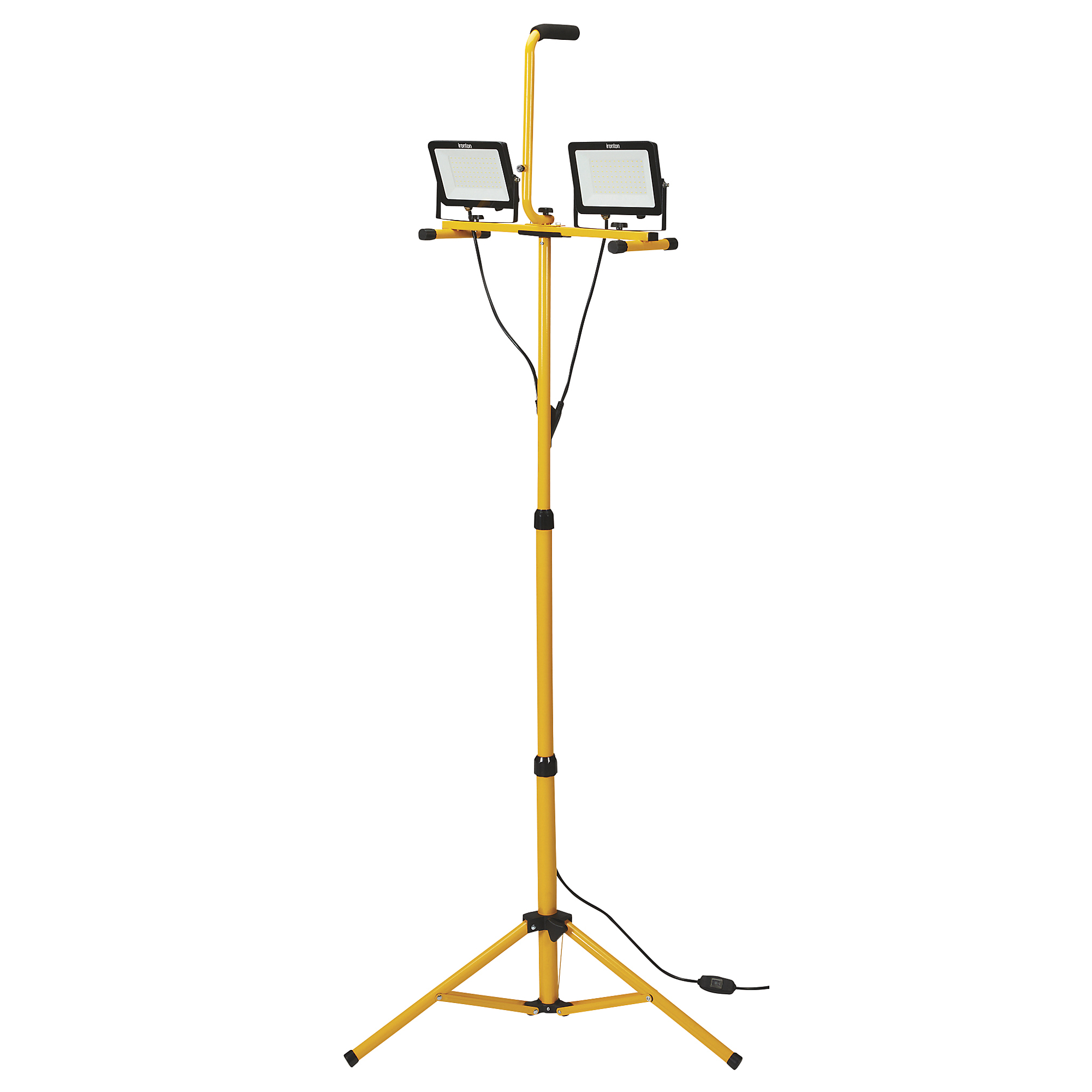 Ironton 10,000-Lumen Dual-Head Tripod LED Worklight, 100 Watts