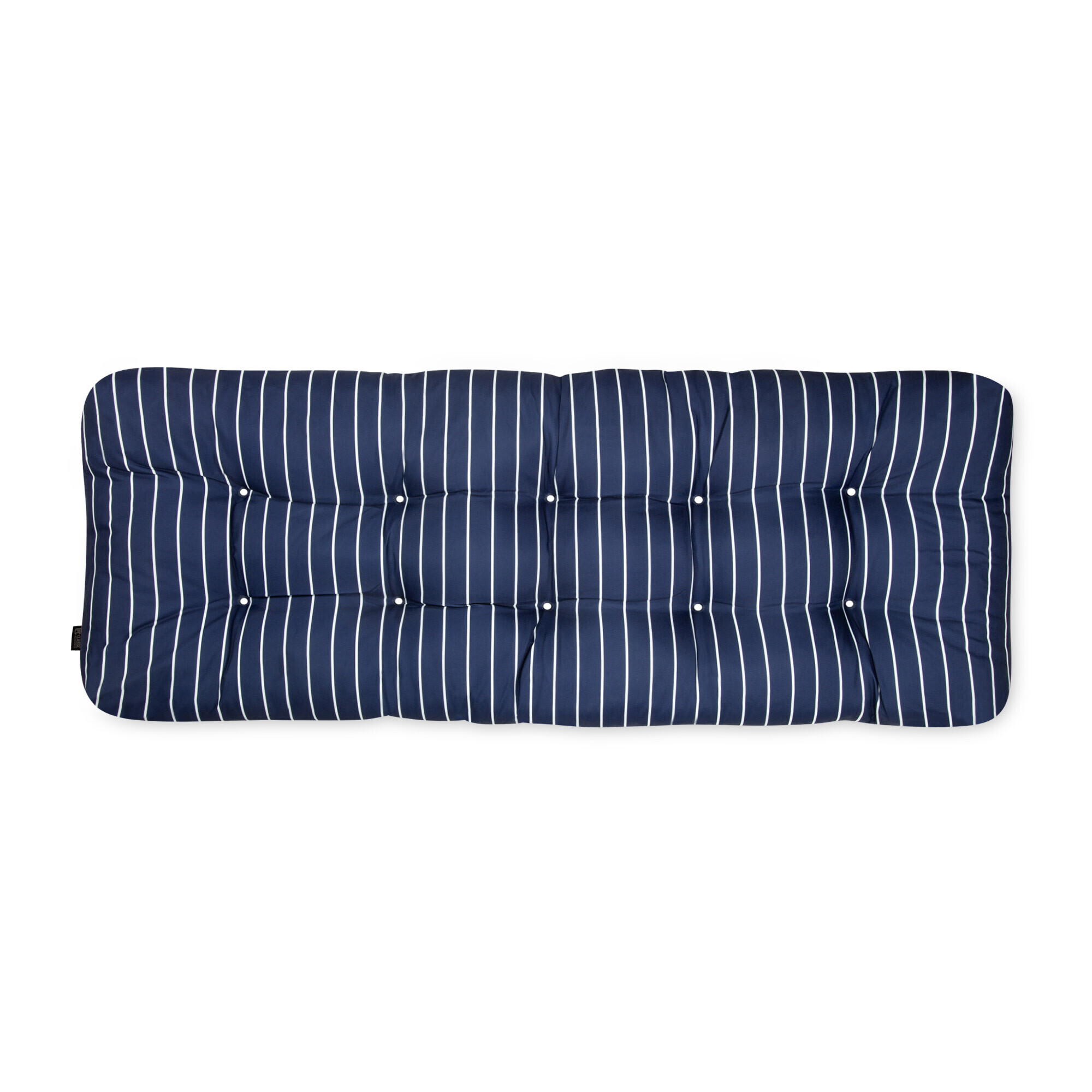 Classic Accessories Patio Bench Cushion — 42in.W, Classic Navy Stripe, Poly-Fiber Fill, Model# 62-276-015501-EC