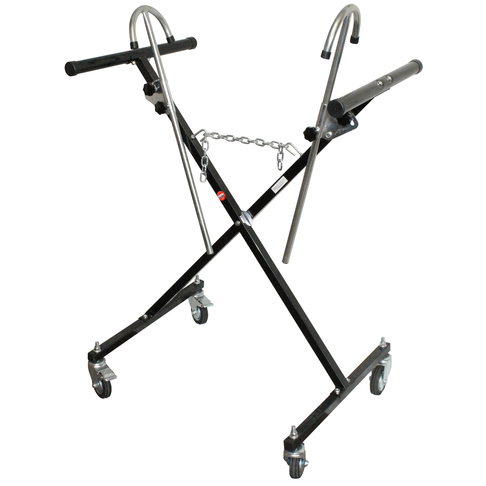 Keysco Folding Bumper Stand — Adjustable Arms to hold a variety of bumpers for autobody repair and prep work, Heavy-Duty Casters, Model# 78036