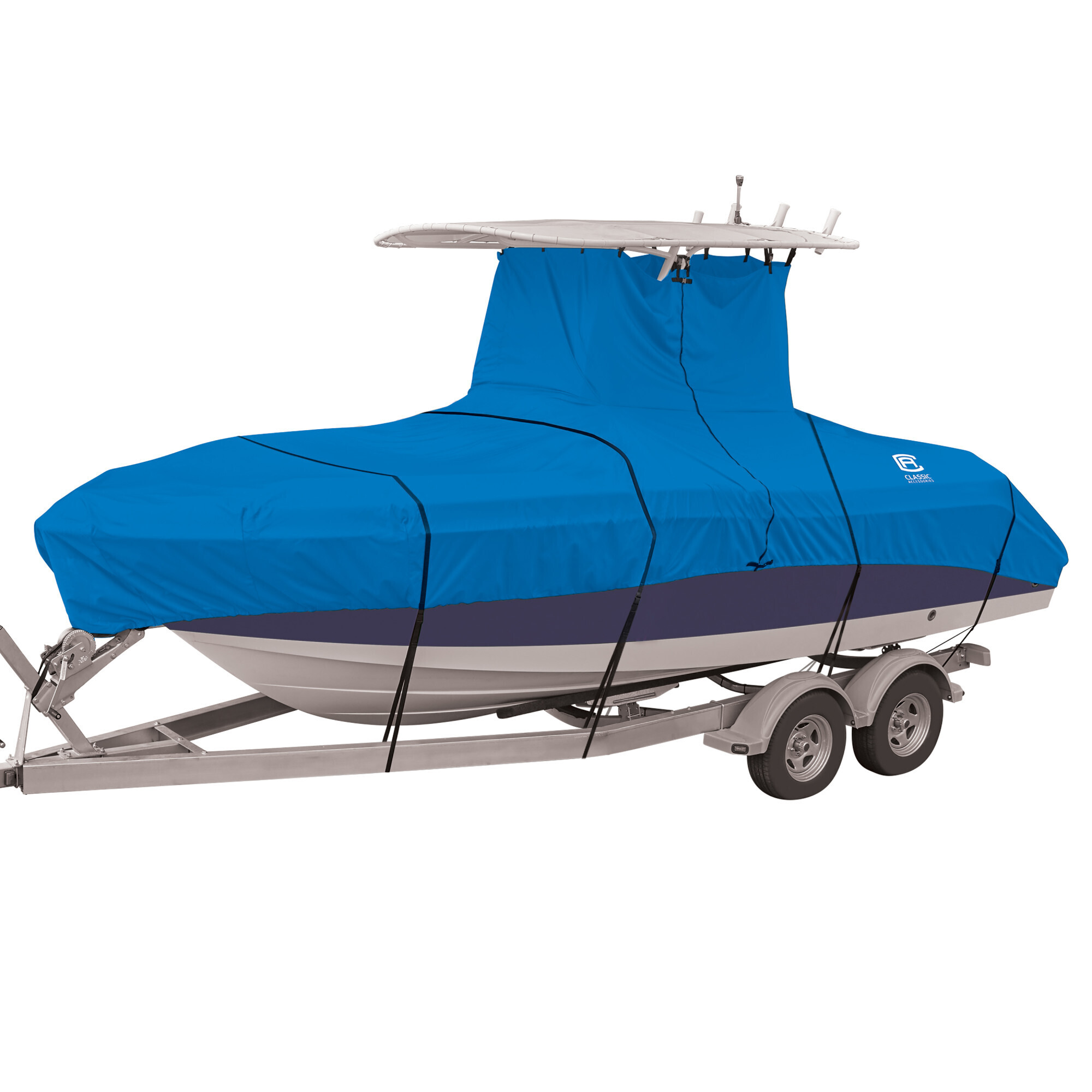 Classic Accessories Stellex T-Top Boat Cover, 20'-22'L, 106" Beam W, Model E