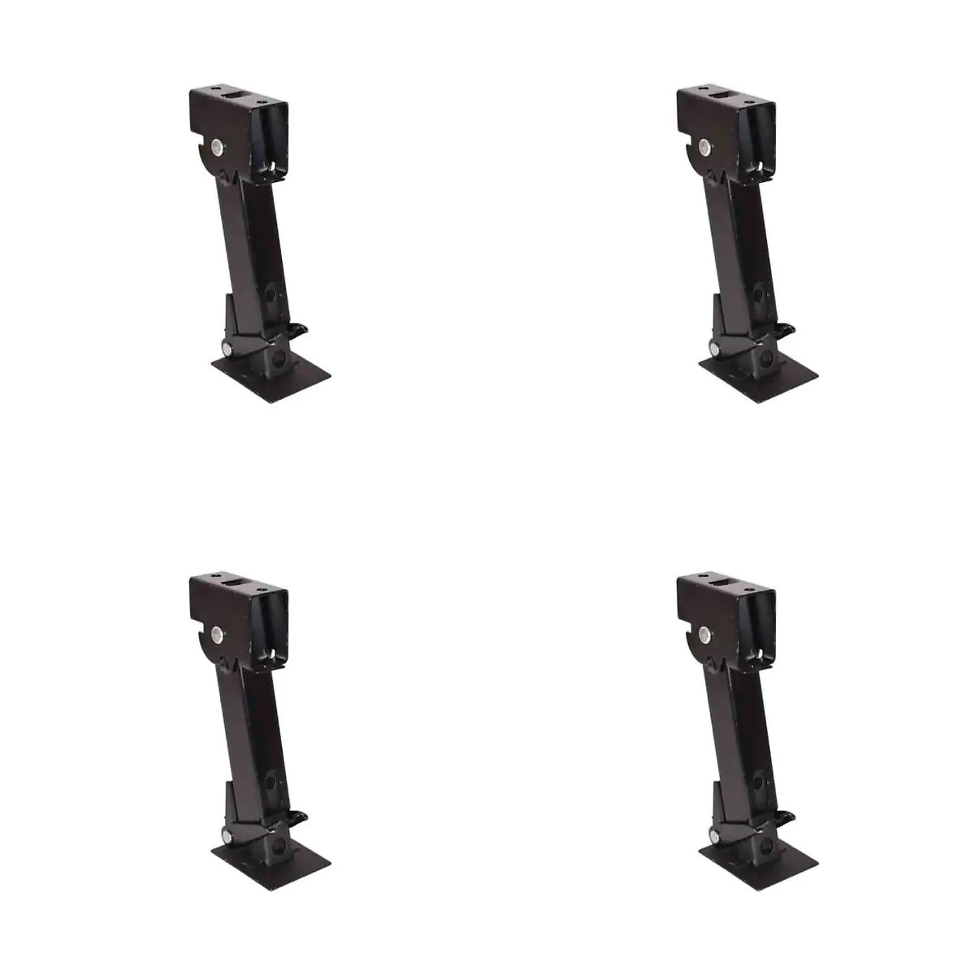 Pacific Trailer, Stabilizer Jacks, 4-Pack, Flip Down Style, 650 lb Lift, 1K Support Capacity, 6 Inches of Travel, Model# SJ4-650