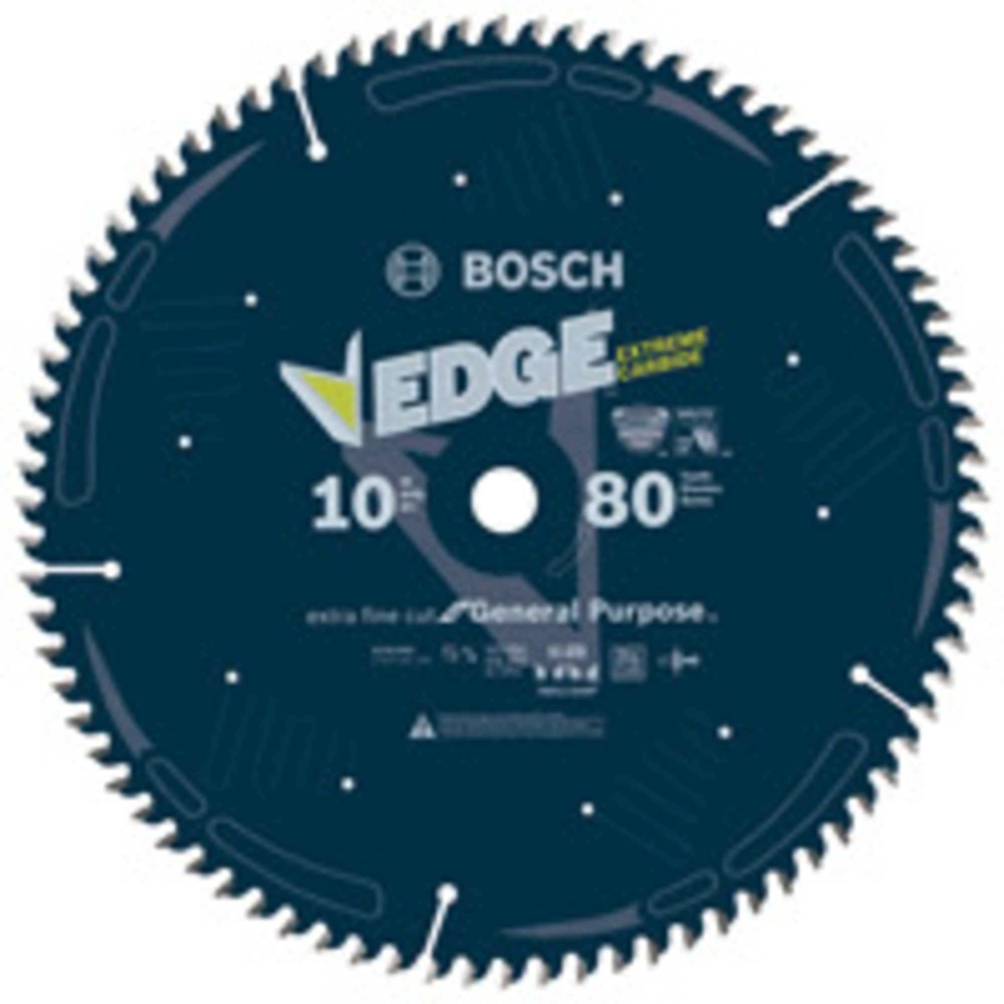 Bosch Edge Circular Saw Blade — 10in., 80 Tooth, Extra-Fine Finish, Model# DCB1080