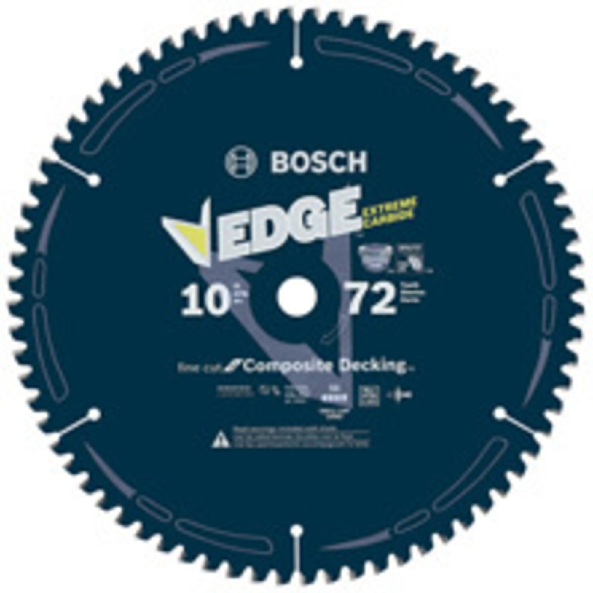Bosch Edge Circular Saw Blade — 10in., 72 Tooth, For Composite Decking, Model# DCB1072CD