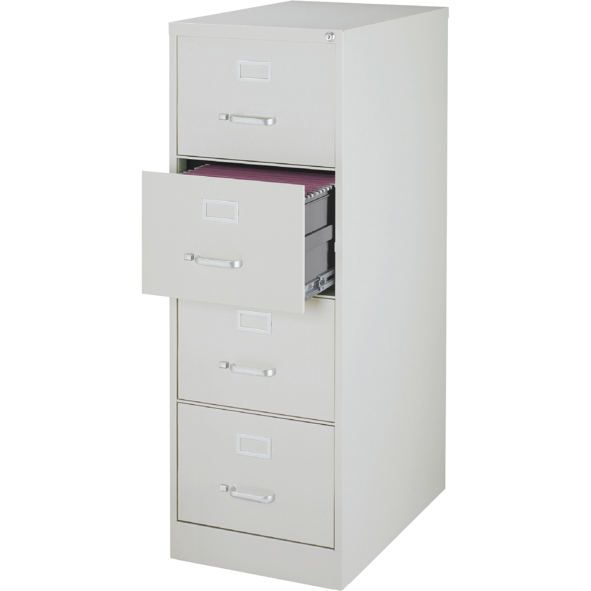 Hirsh Industries 4Drawer Legal File — Gray, 18in.W x 26 1/2in