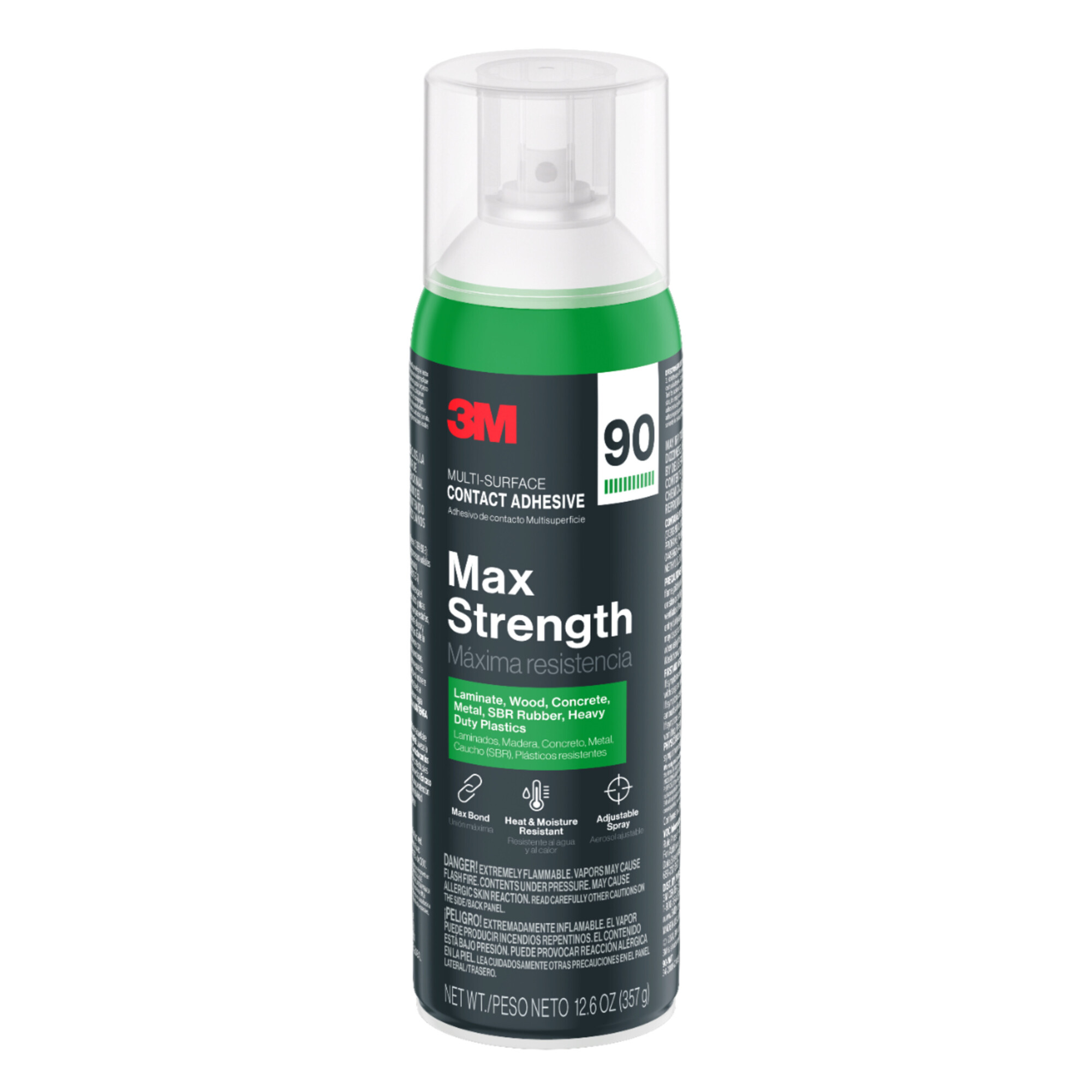 3M™ Max Strength Contact Adhesive 90-NAT, 12.6 oz (357 g), 12/case
