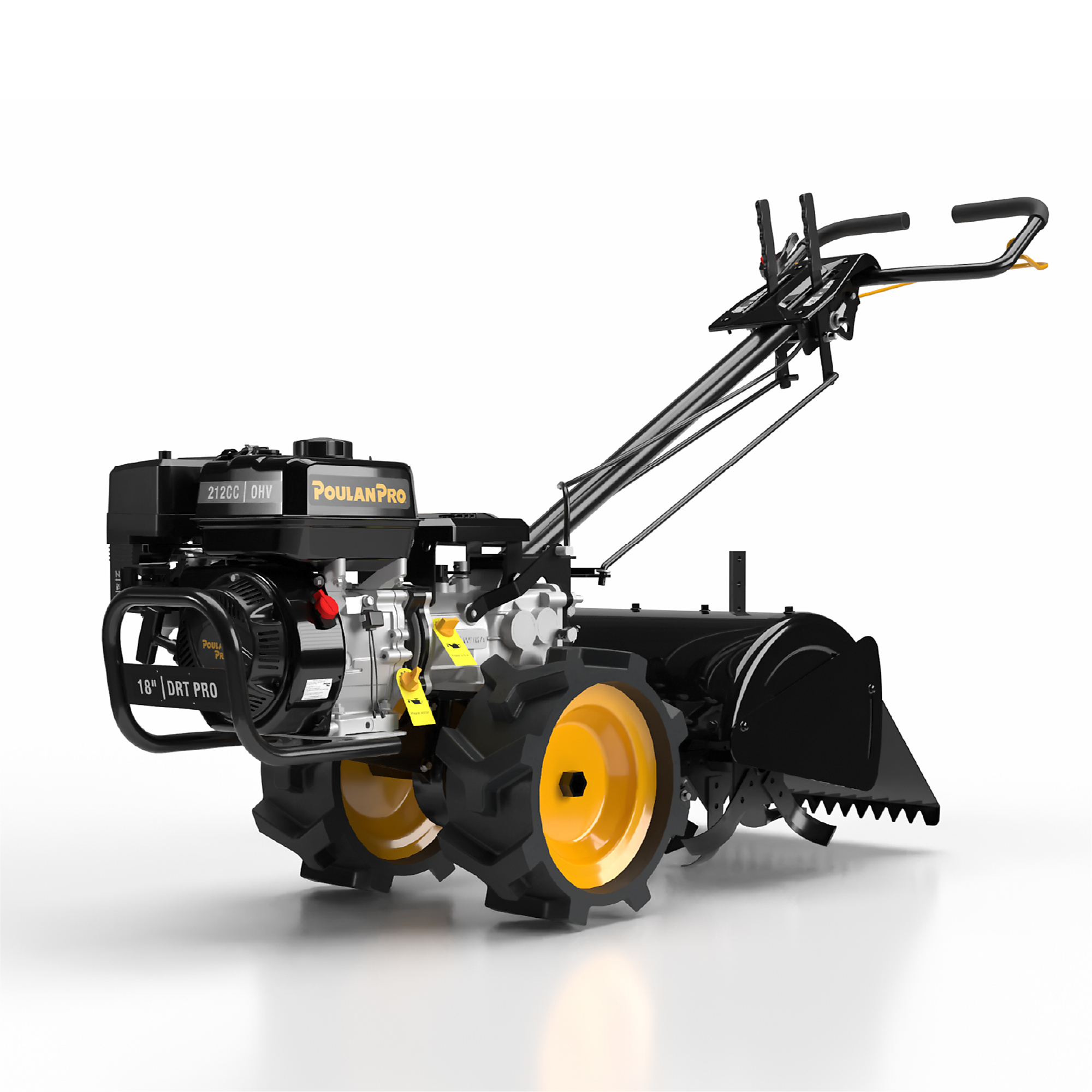 Poulan Pro Rear Tine Tiller — 18in., 212cc OHV Engine, Dual Rotating Tines, Model# PPDRT18 PRO