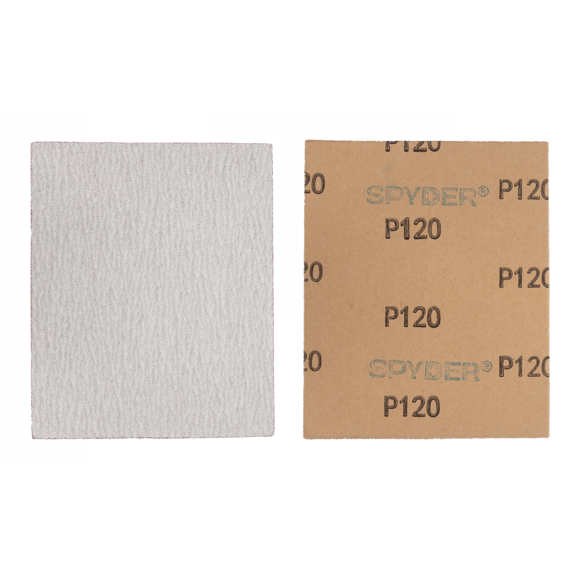 Spyder Aluminum Oxide Sandpaper Sheets — 4.5in. x 5.5in., 120 Grit, Wet/Dry, 8-Pack, Model# 500030
