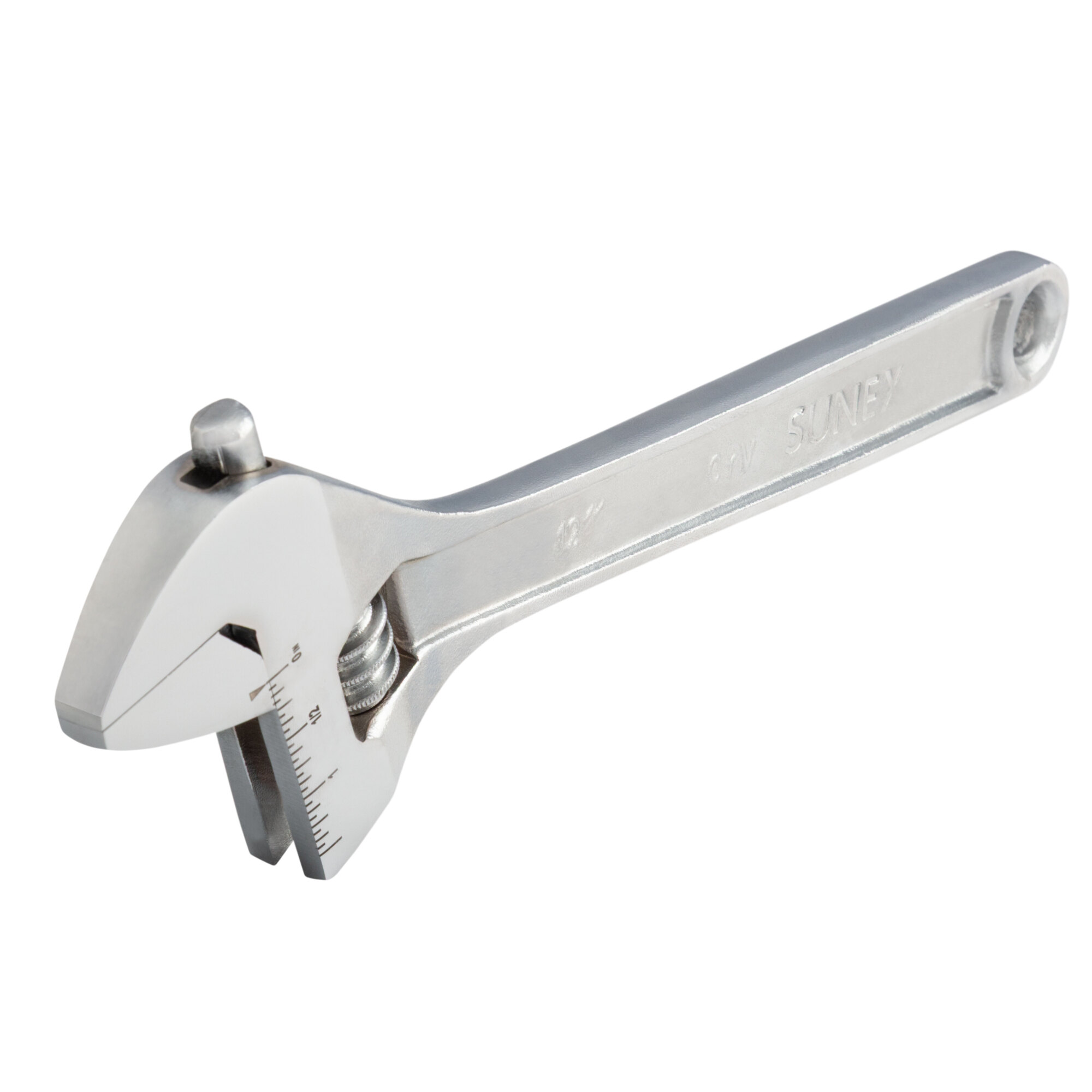 Sunex Tools Adjustable Wrench — 12in., 1.4375in. Jaw Capacity, Chrome Vanadium Steel, Model# SXAW12C