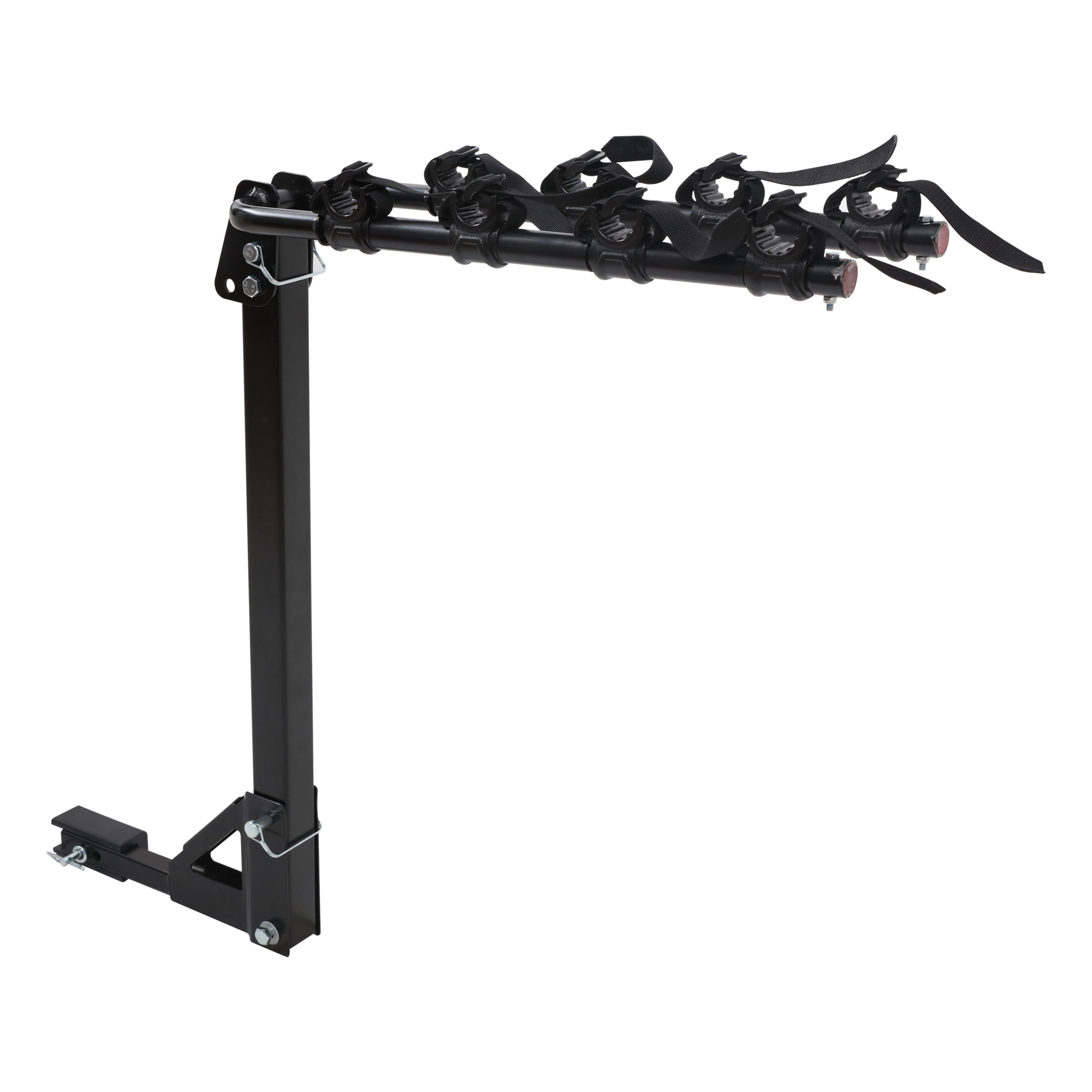 Uriah Products Hitch-Mounted Folding 4-Bike Carrier — 120-lb. Capacity, Fits 1.25in. & 2in. Hitches, Model# URCM10104053