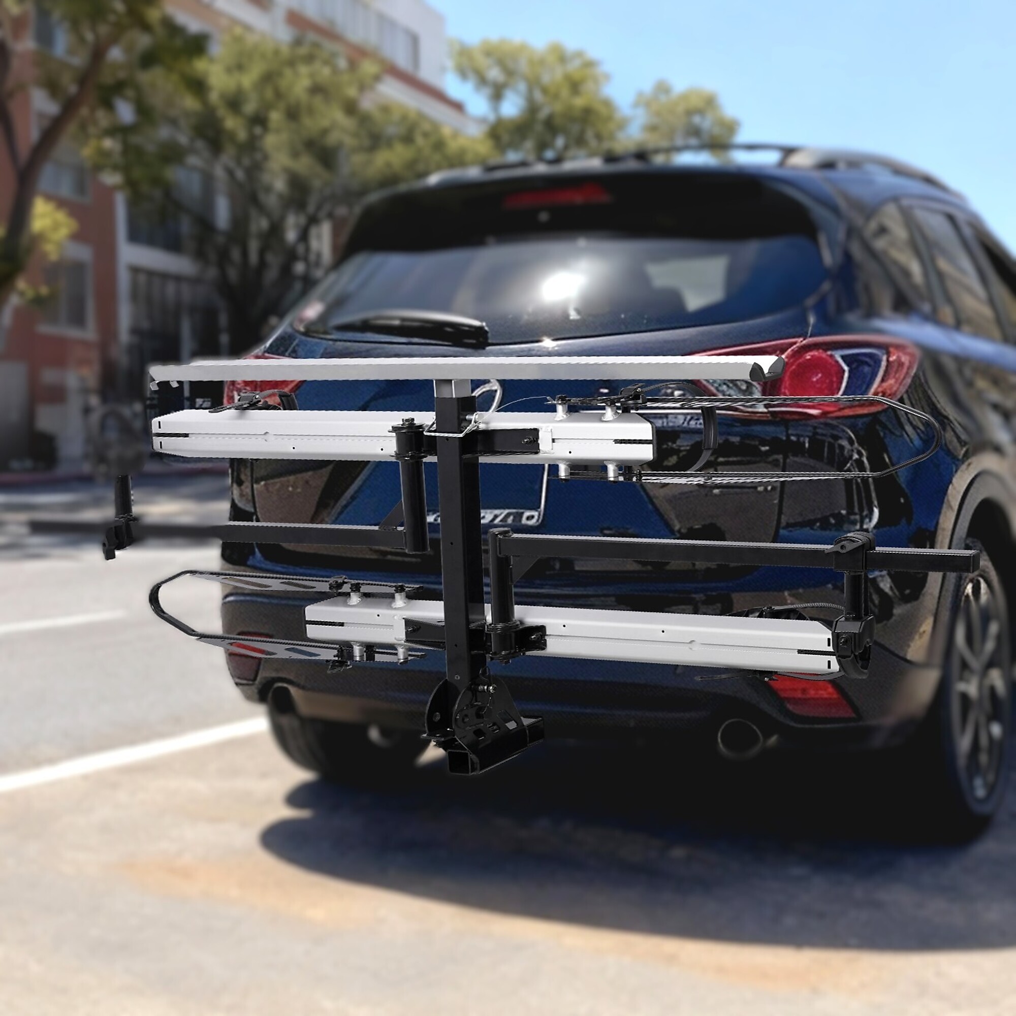 Vantana Hitch Mount Bike Rack with Ramp — 2-Bike Capacity, 200-Lb. Capacity, Model# VTEB10104148