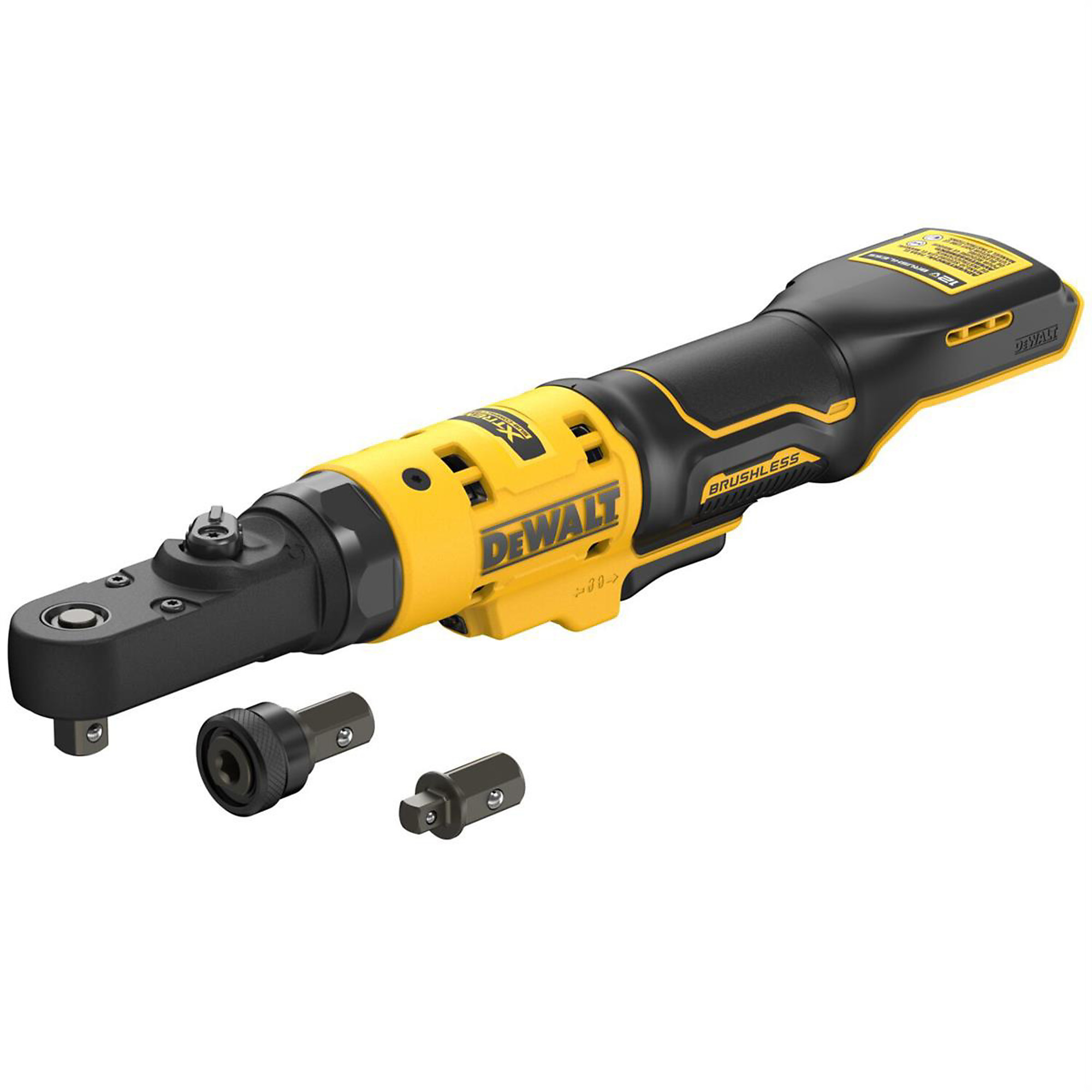 DEWALT XTREME 12V MAX Brushless Cordless Sealed Head Ratchet — 3/8in. & 1/4in. Drive, 50 ft.-lbs. Torque, Model# DWTDCF500B