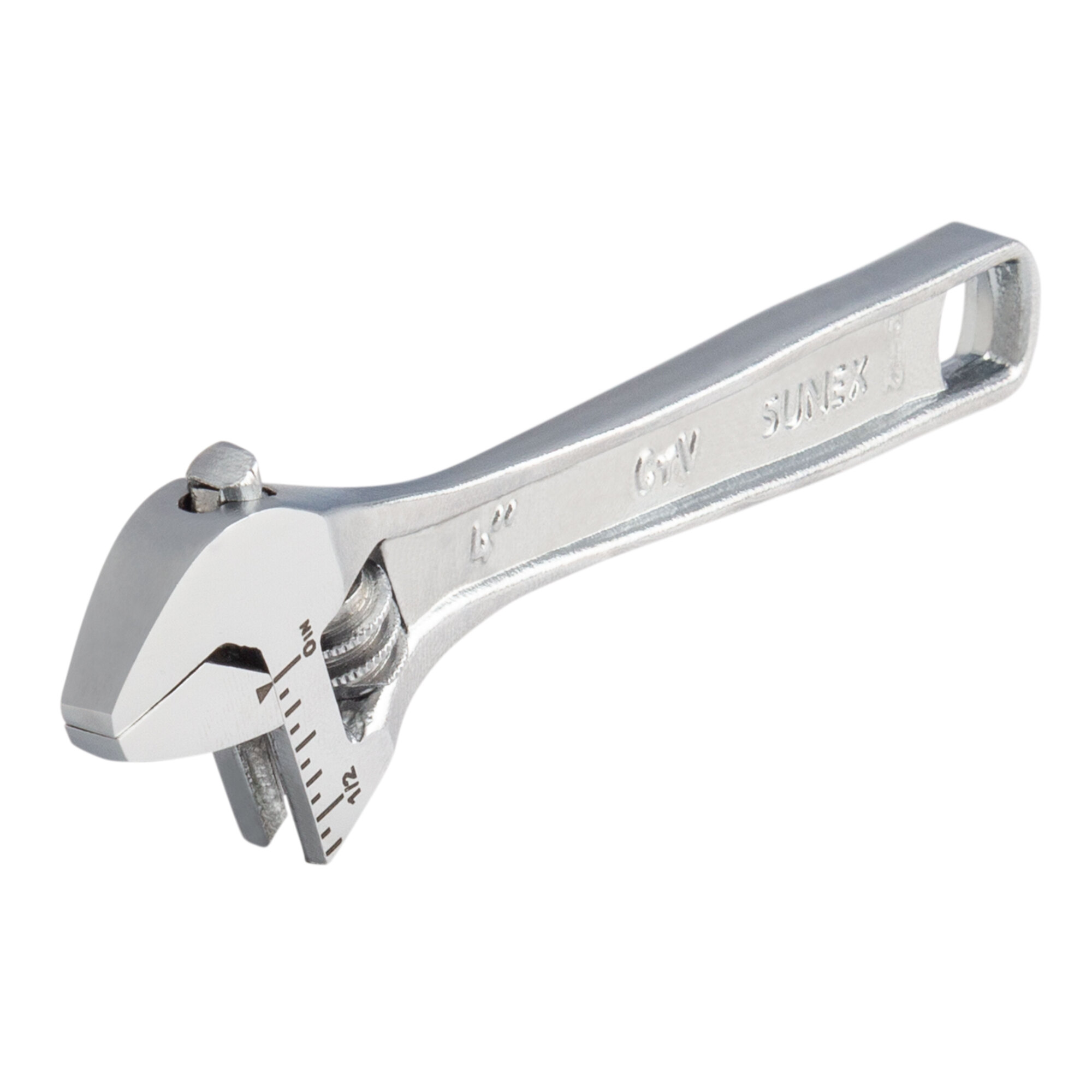 Sunex Tools Adjustable Wrench — 4in., 0.5625in. Jaw Capacity, Chrome Vanadium Steel, Model# SXAW4C