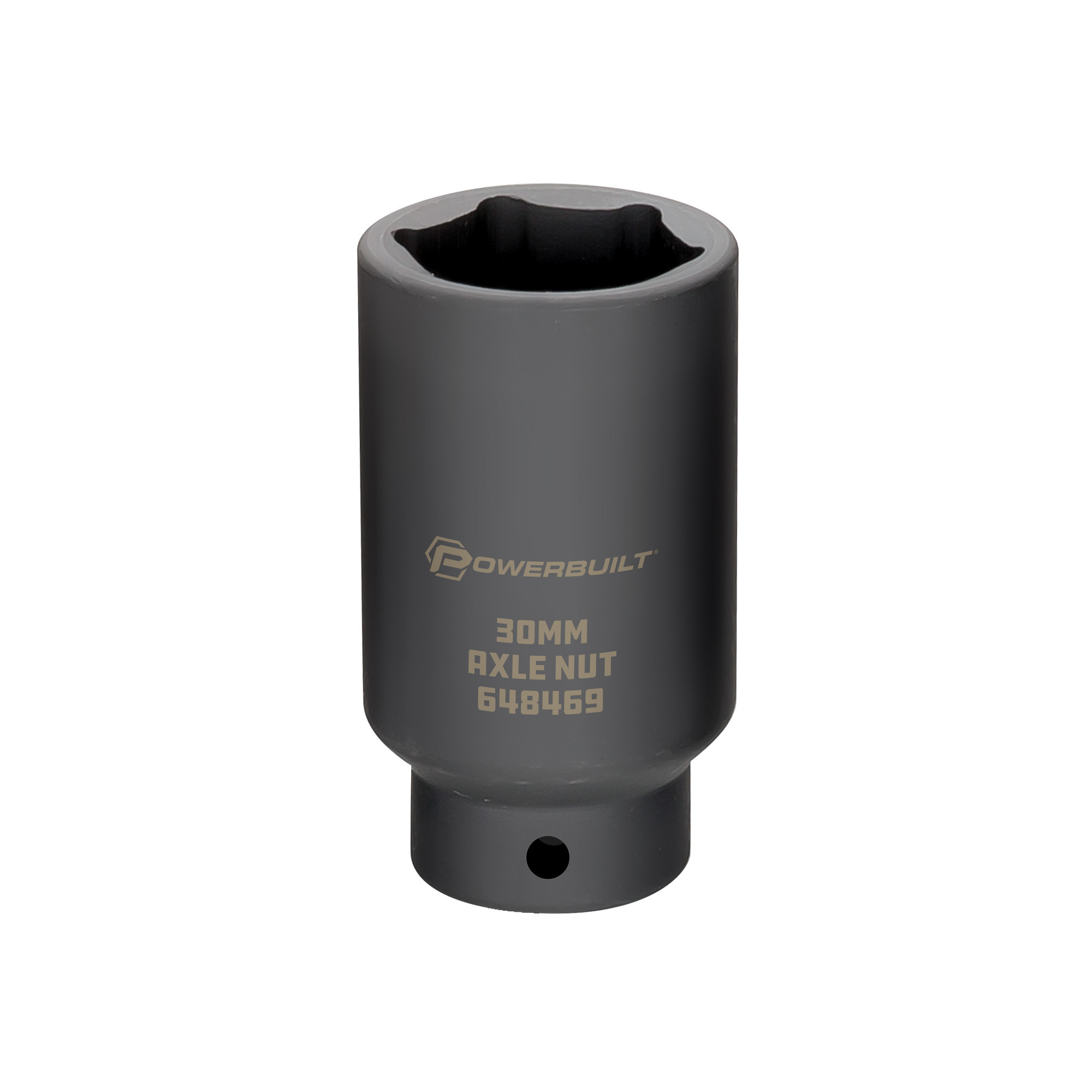 Powerbuilt, 1/2 Inch Drive x 30MM Axle Nut Socket, Model # 648469