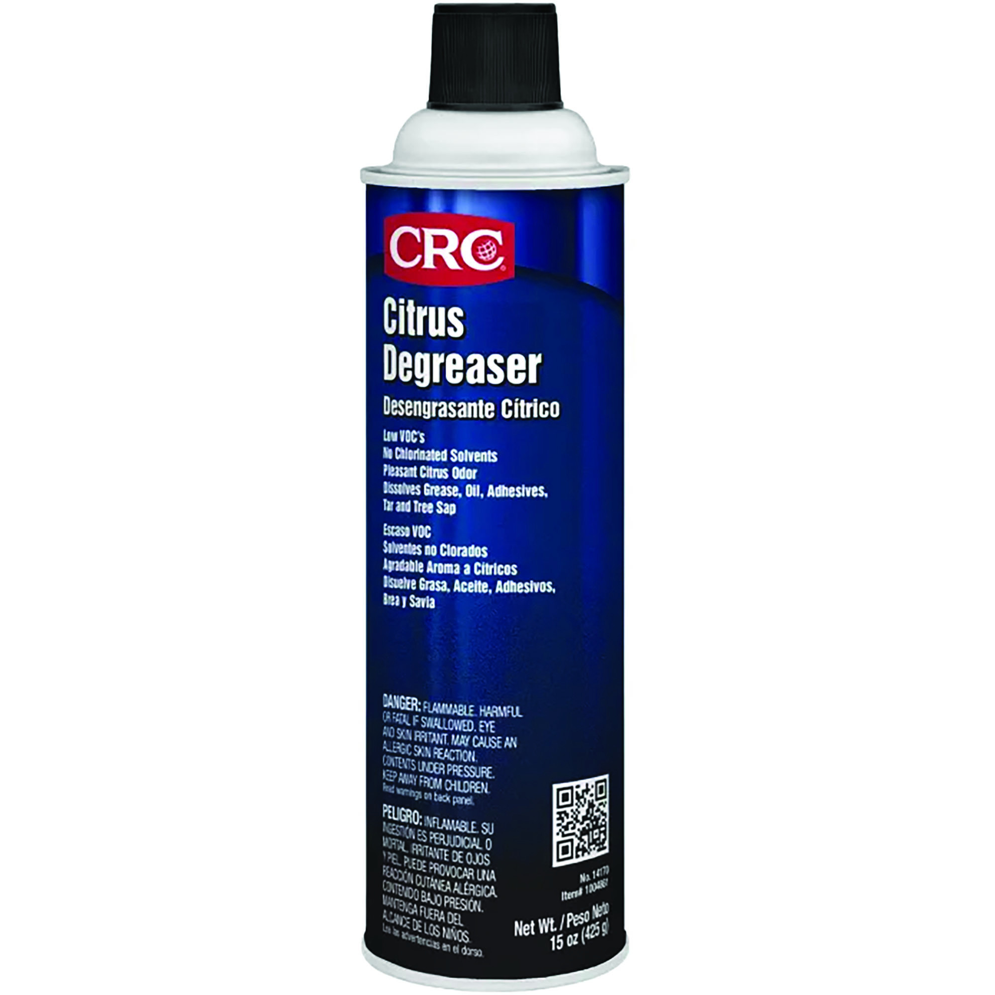 CRC Industries Citrus Degreaser — Low VOC Formula, 15 Oz. Aerosol, Model# CRC14170