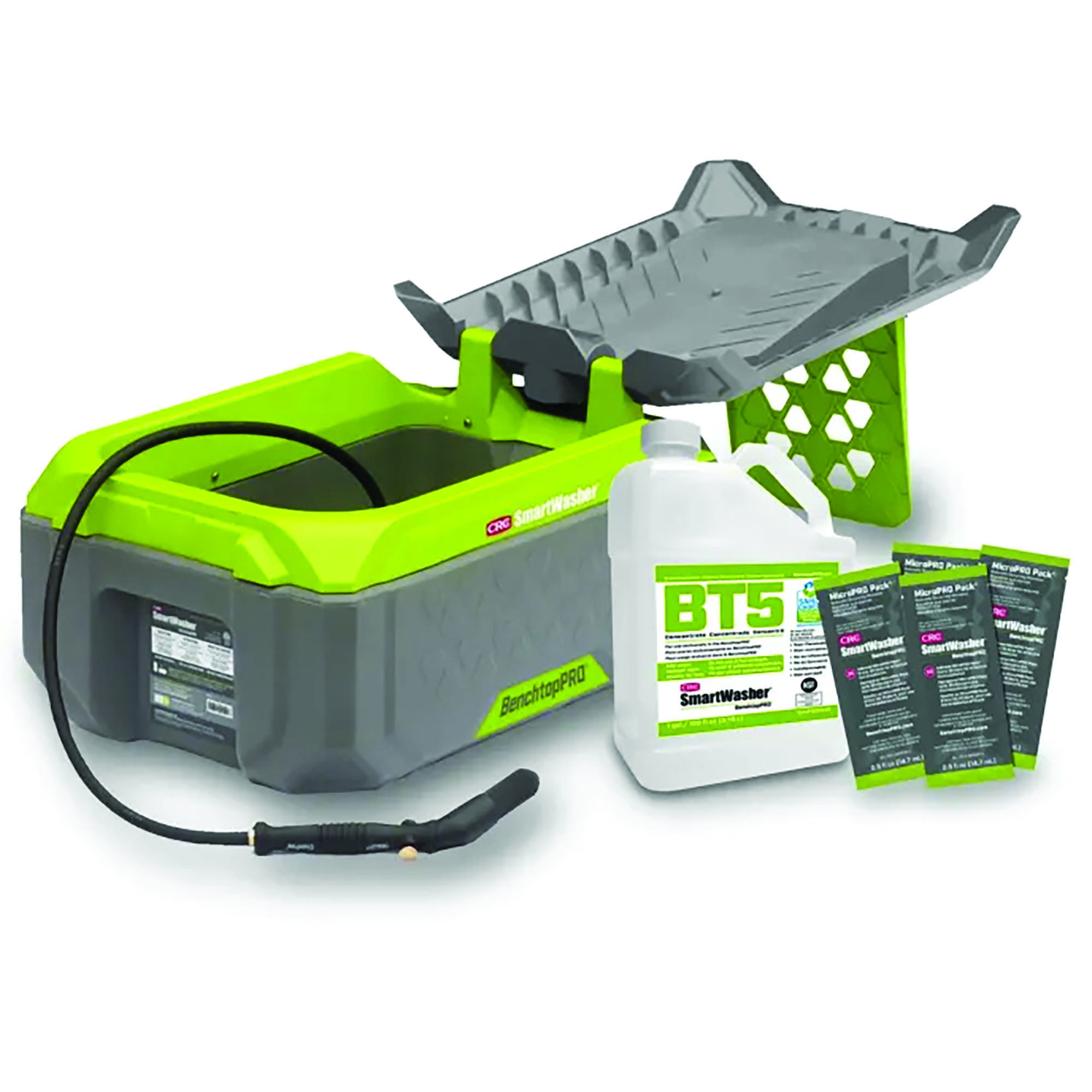 CRC Industries SmartWasher BenchTopPro Portable Parts Washer Kit — 110V, Bioremediating Cleaning System, Model# CRC6370-BTPKT