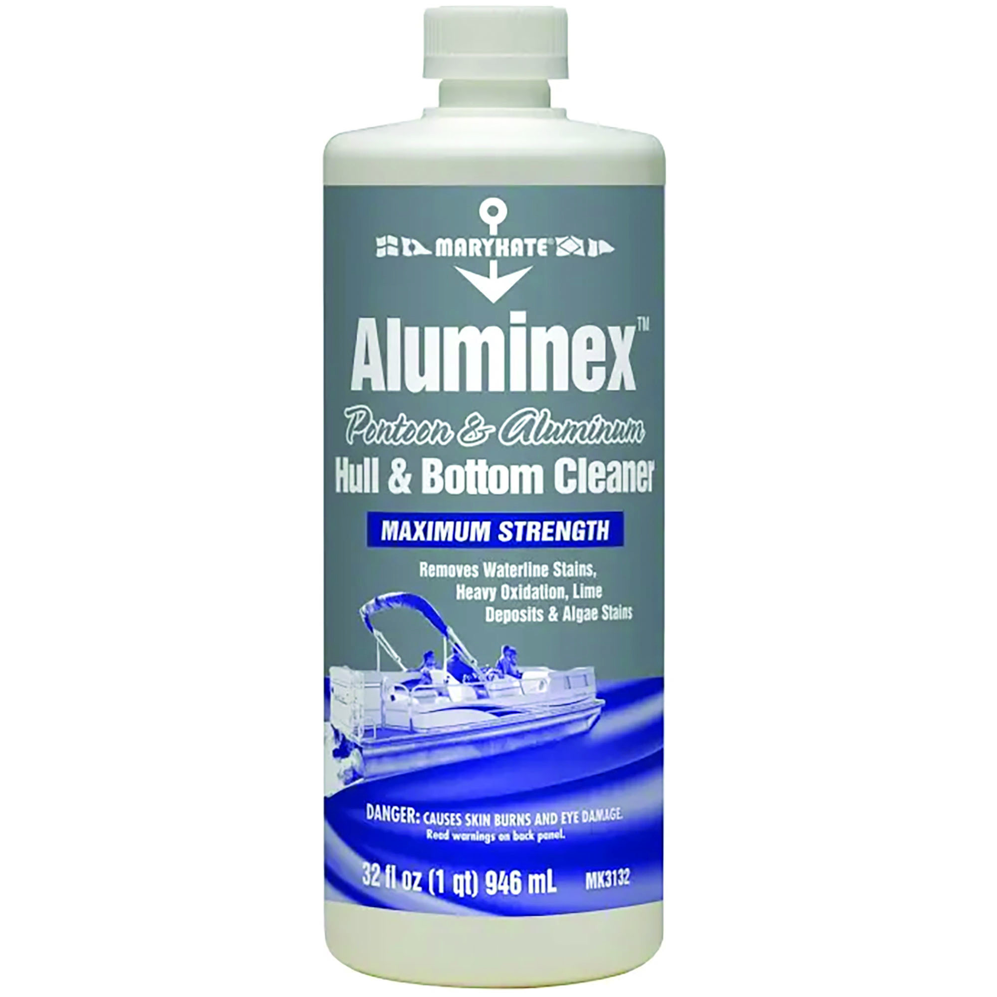 CRC Industries MaryKate Aluminex Pontoon & Aluminum Hull Cleaner — 32 fl. oz., Maximum Strength, Model# CRCMK3132