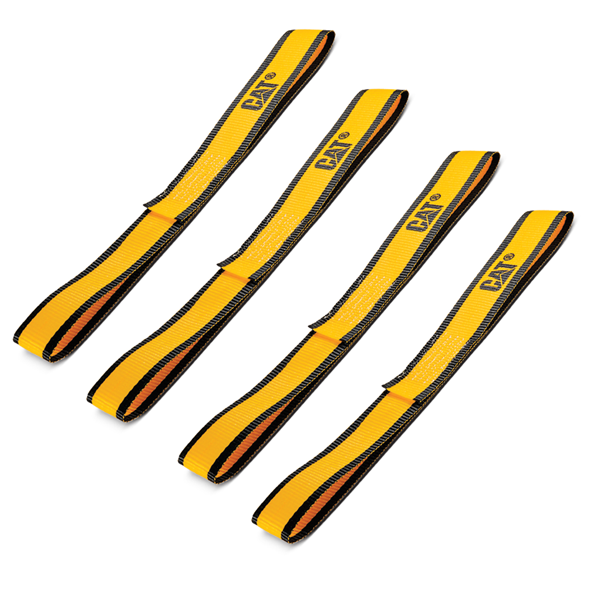 CAT, 4 Piece Yellow/Black Soft Hook Set - 12 Inches x 1-1/2 Inches (1000/3000), Model # 980329N