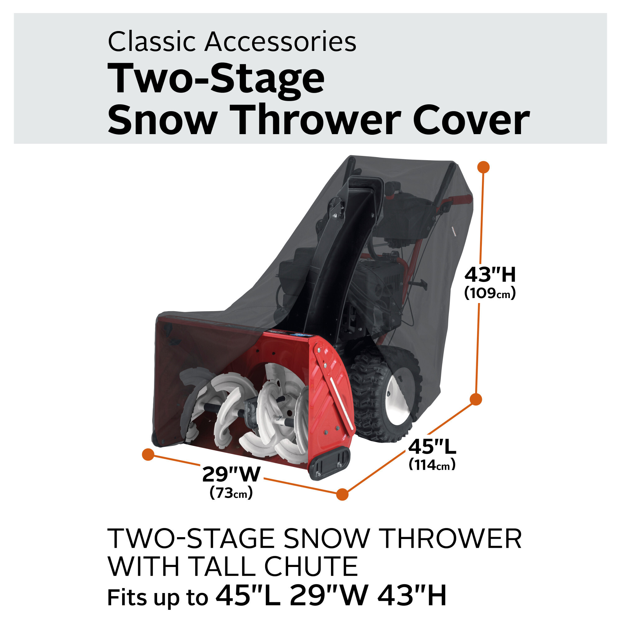 Classic Accessories Snow Thrower Cover - Thumbnail 5
