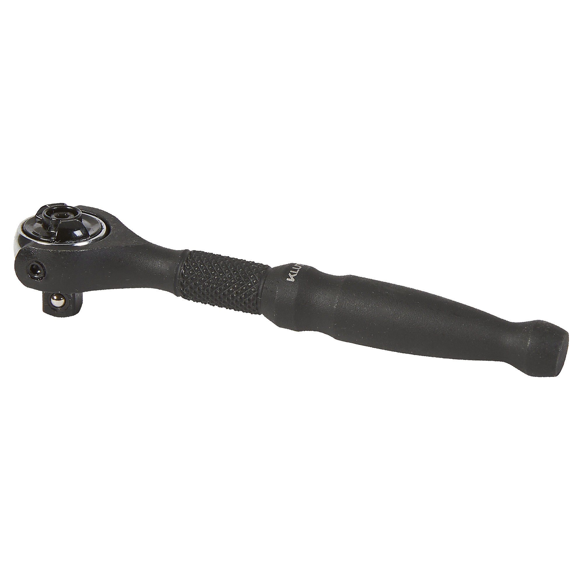 Klutch 1/4in.-Drive Micro Swivel Head Ratchet, 4in., 90-Tooth