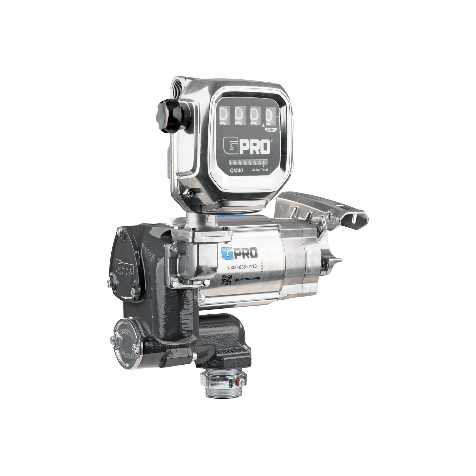 GPRO Fuel Transfer Pump — 35 GPM, 120V, Weather-Sealed, Corrosion-Resistant, Model# V35-115PO+QM40-G8N