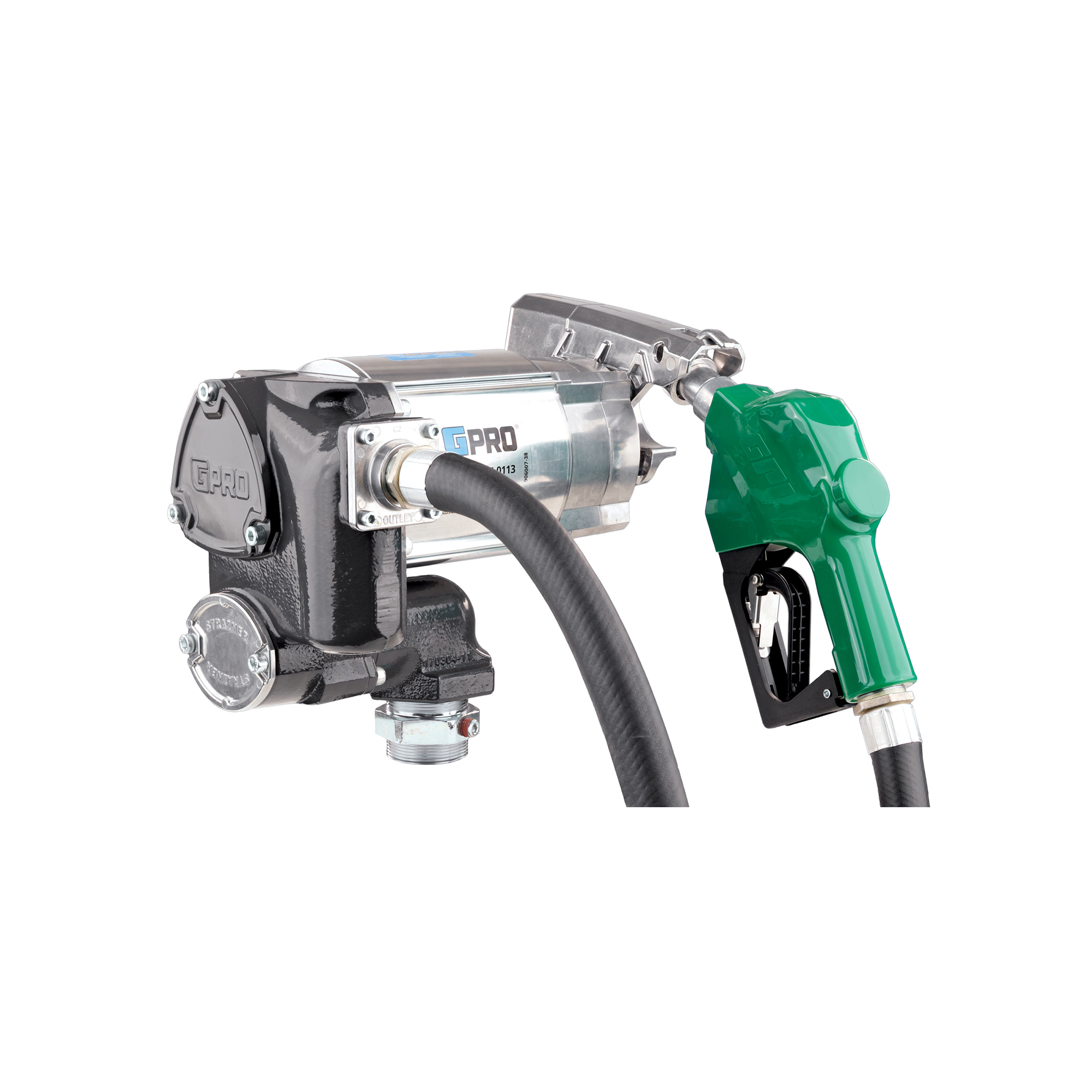 GPRO Fuel Transfer Pump — 35 GPM, 120V, Auto Shut-Off Diesel Nozzle, Heavy-Duty, Model# V35-115AD