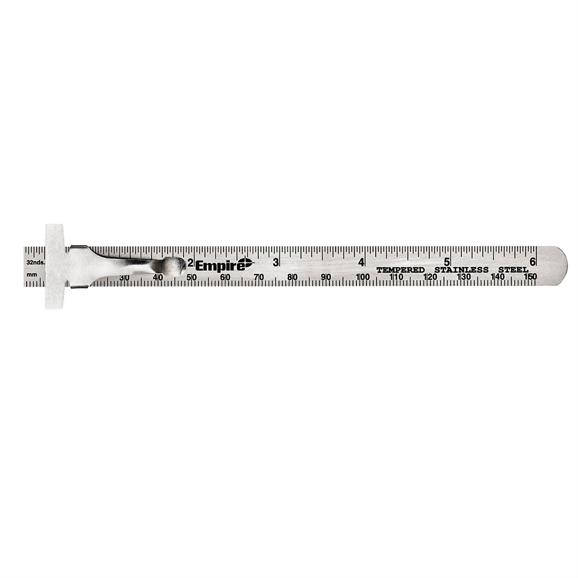 Fine Graduation Ruler Milwaukee 6in. Pocket Ruler — Stainless Steel, Black Etched Graduations ...