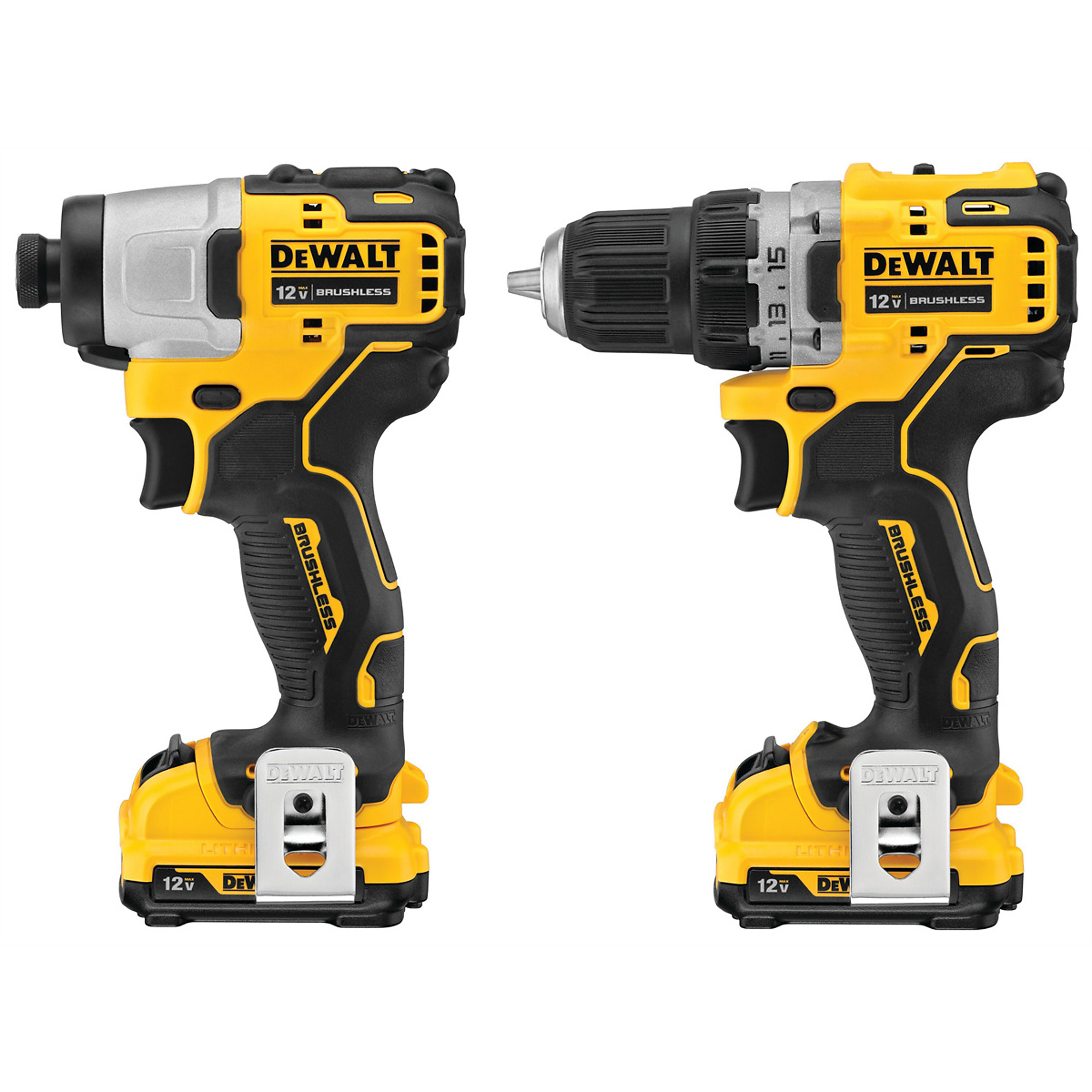 DeWalt 12V MAX XTREME Drill/Impact Driver Kit — Brushless Motor, 2 Speed Settings, Model# DWTDCK221F2