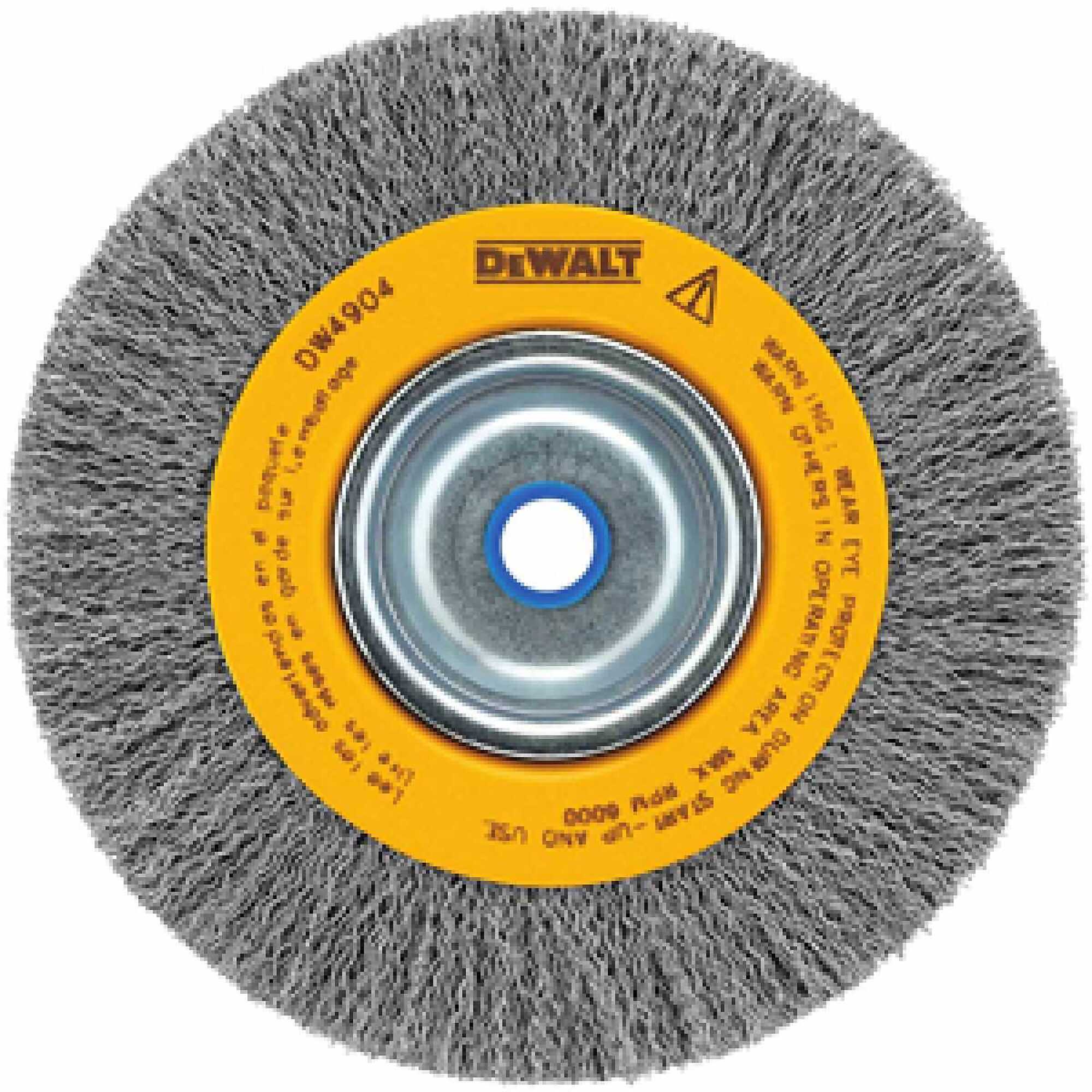 DEWALT Wire Wheel — 6in., Medium Face, 5/8in.-1/2in. Arbor, Model# DWTDW4904