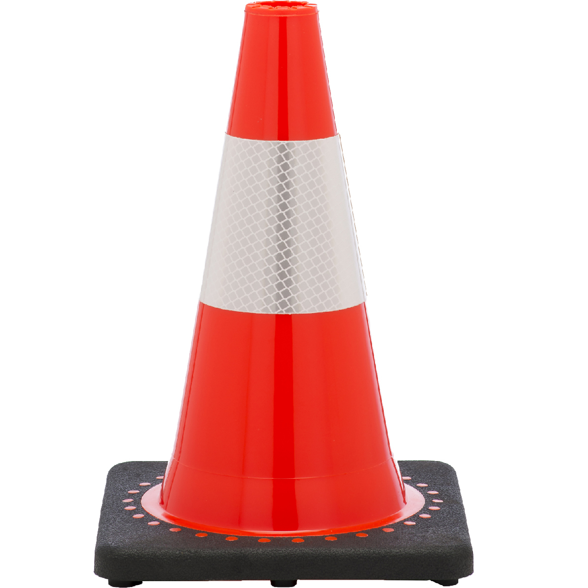JBC REVOLUTION SERIES 12" Orange Traffic Cone With Black Base, Includes 4" upper Collar, Model # RS30008C+4