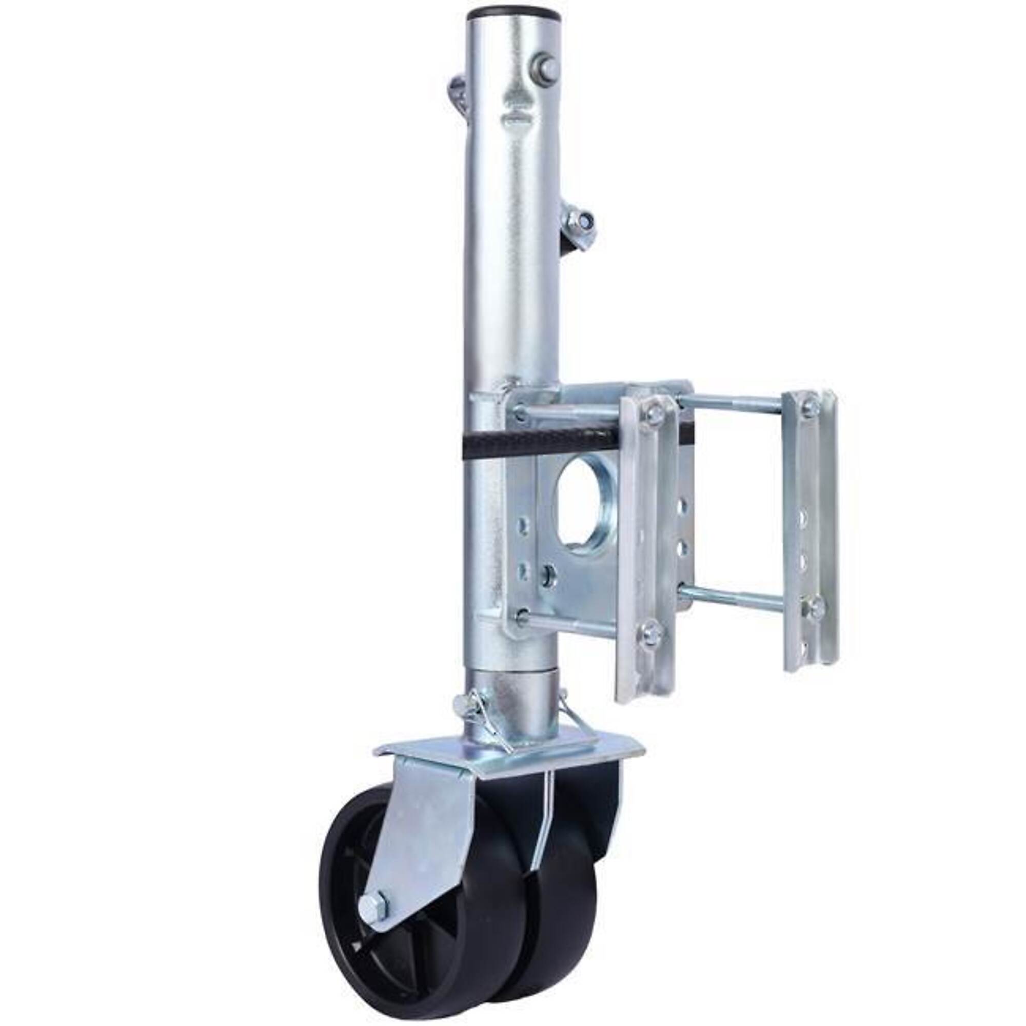 TMB Trailer Jack — 34.5in., 1500-Lb. Capacity, PP Wheels, Detachable Handle, Model# BAC-W46567464