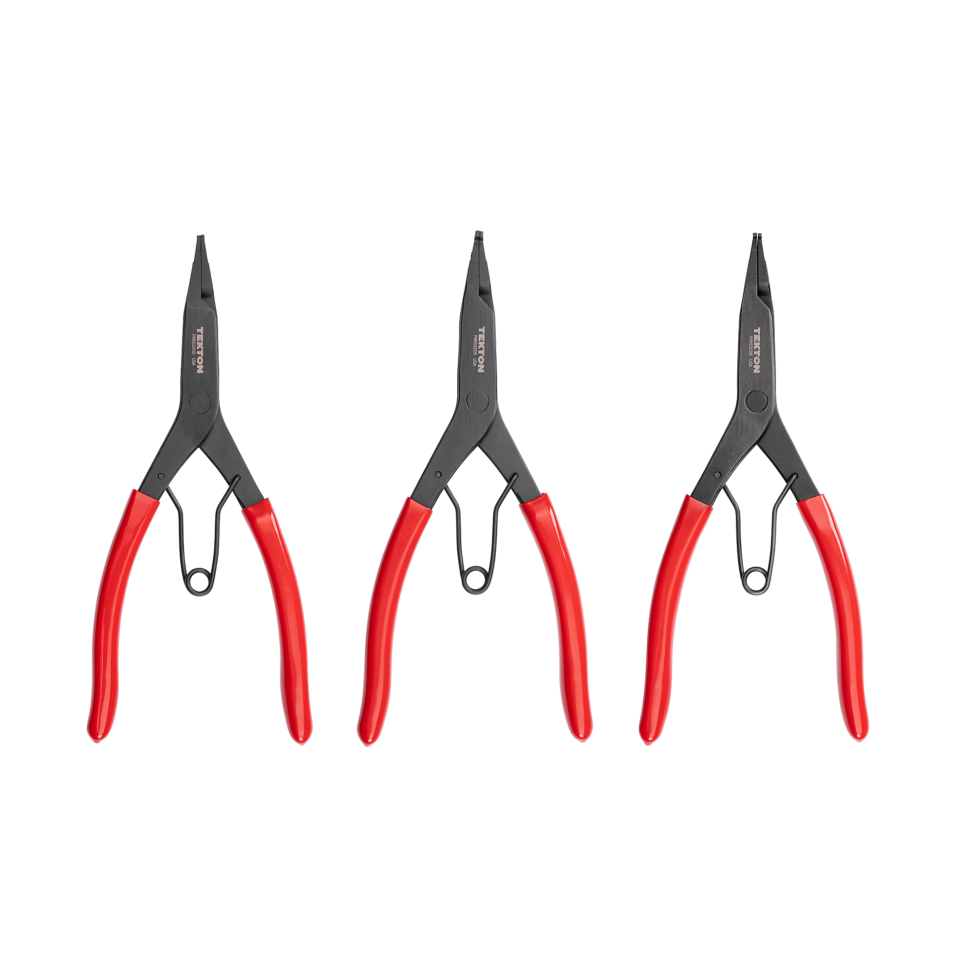 TEKTON 9 Inch Lock Ring Pliers Set (3-Piece) | PRR90021
