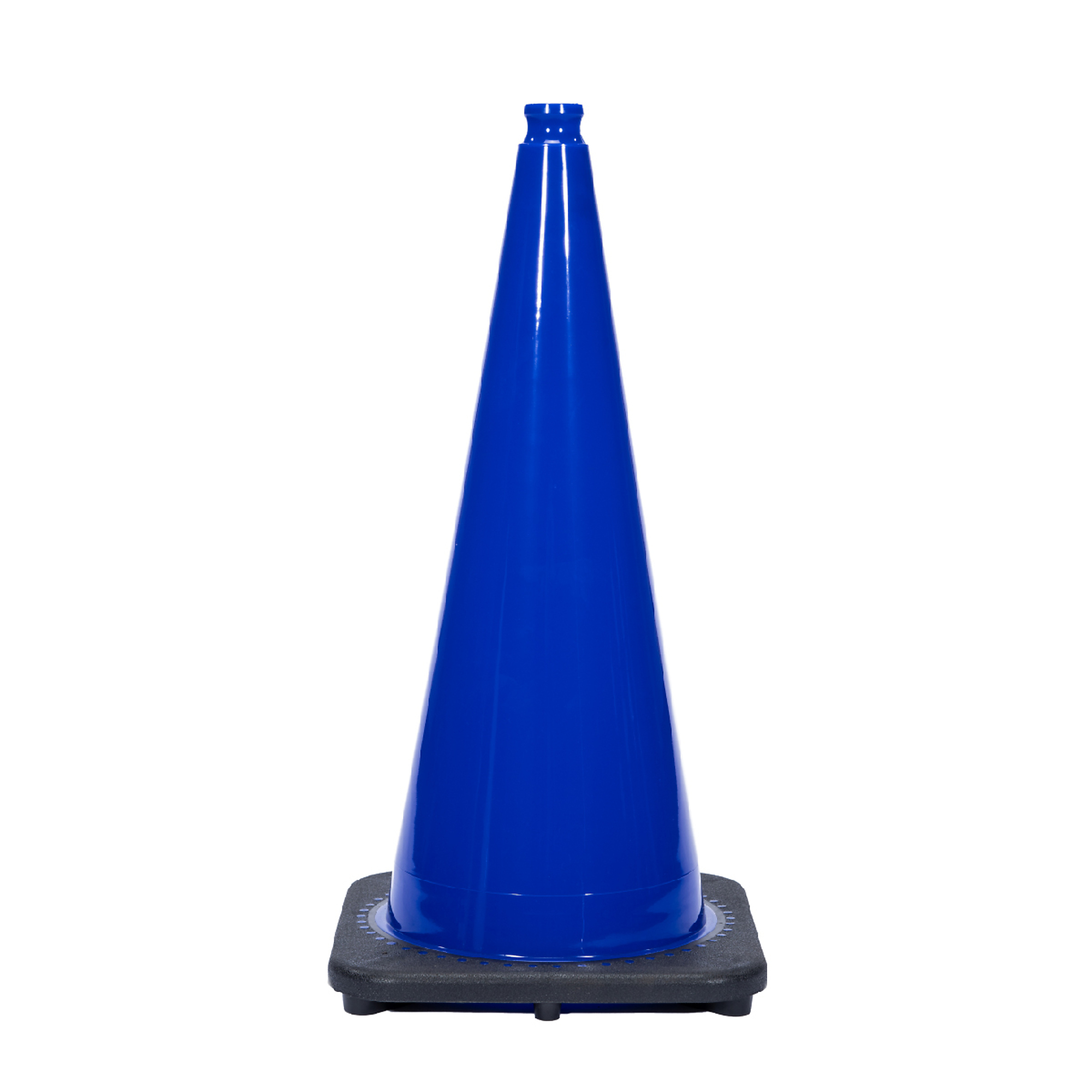 JBC REVOLUTION SERIES 28" Wide Body 7 lb. Navy Blue Traffic Cone With Black Base, Plain No Reflective, Model # RS70032C-NB