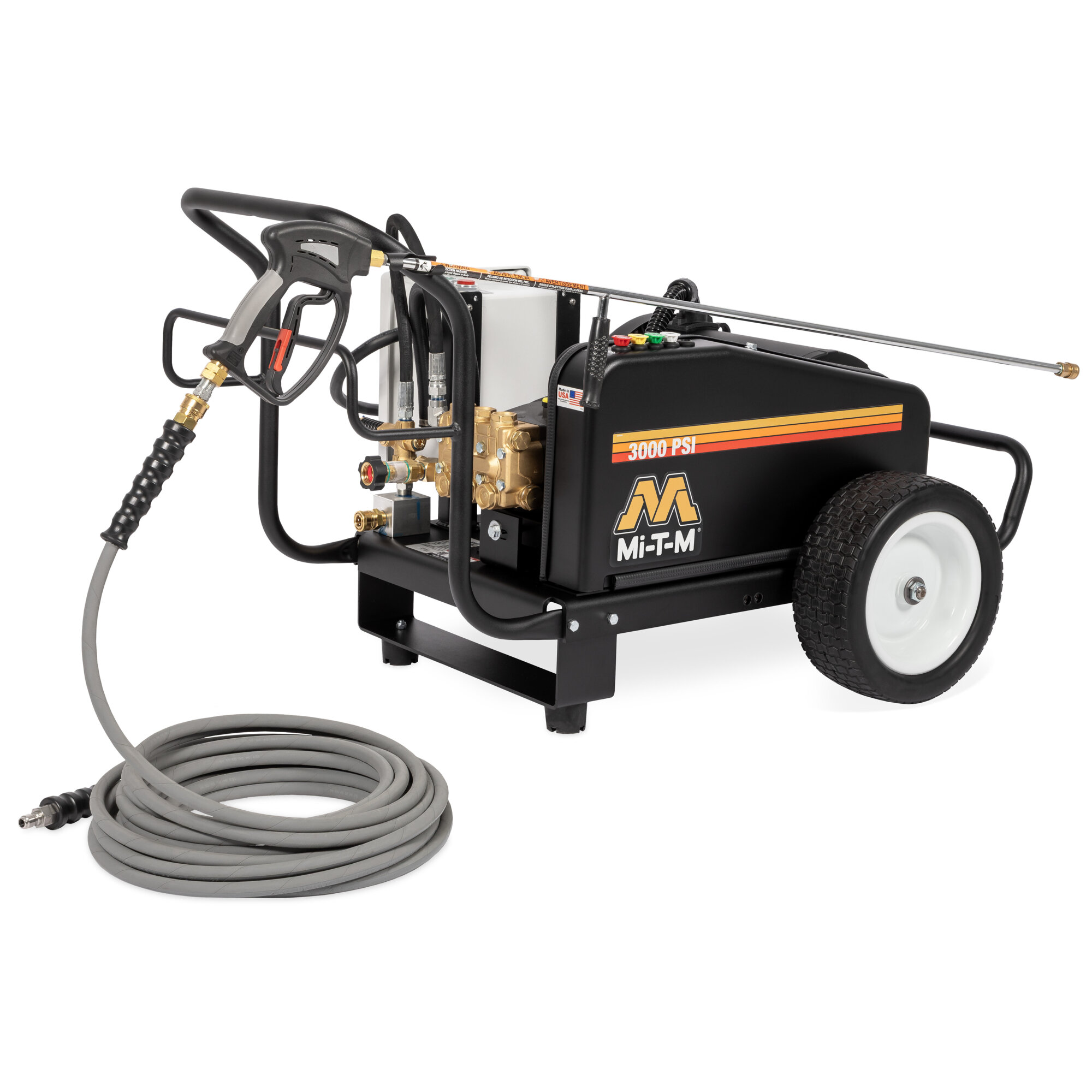 Mi-T-M CW Series Electric Belt Drive Cold Water Pressure Washer — 4.8 GPM, 3,000 PSI, Industrial, Model# CW-3005-0ME1