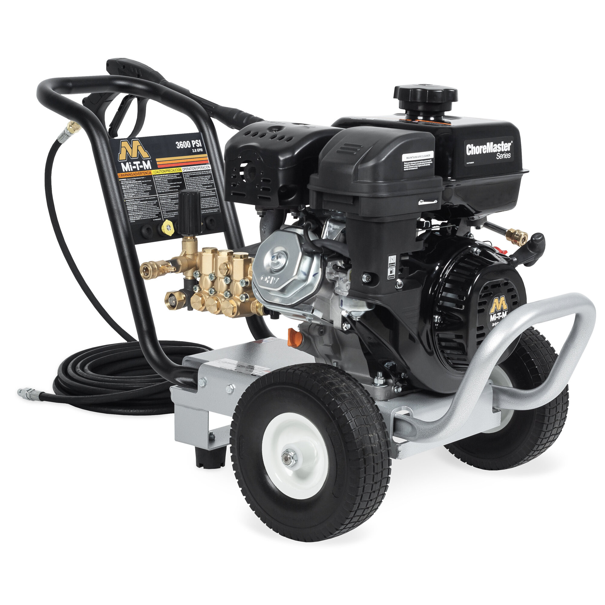 Mi-T-M Chore Master Series Gasoline Direct Drive Cold Water Pressure Washer — 3600 PSI, 2.8 GPM, Model# CM-3600-0MMB
