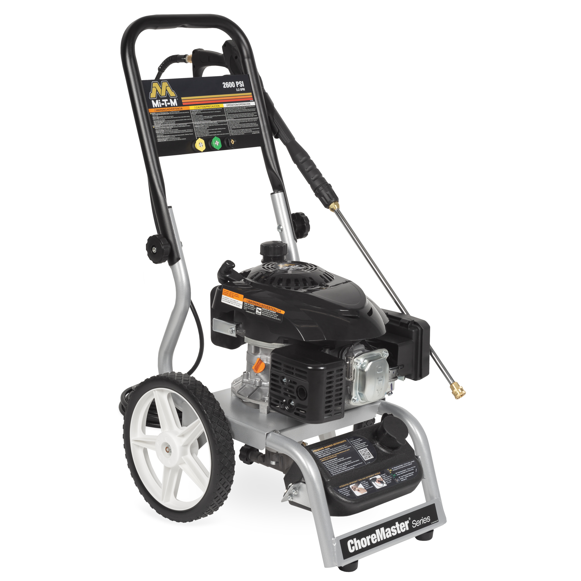 Mi-T-M Chore Master Series Gasoline Direct Drive Cold Water Pressure Washer — 2600 PSI, 2.4 GPM, Model# CV-2600-4MMC