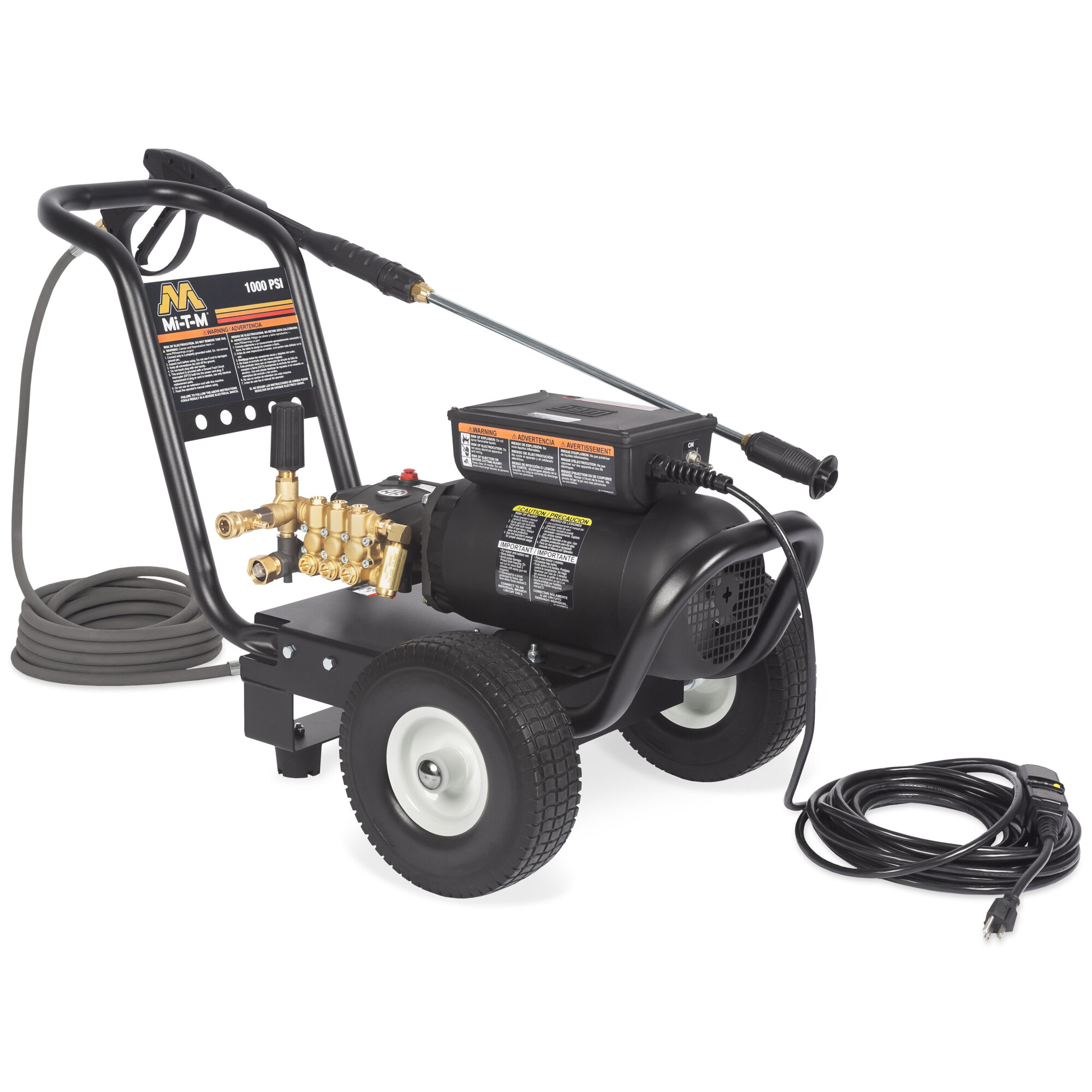 Mi-T-M JP Series Electric Direct Drive Cold Water Pressure Washer — 1,000 PSI, 2 GPM, Industrial, Model# JP-1002-3ME1