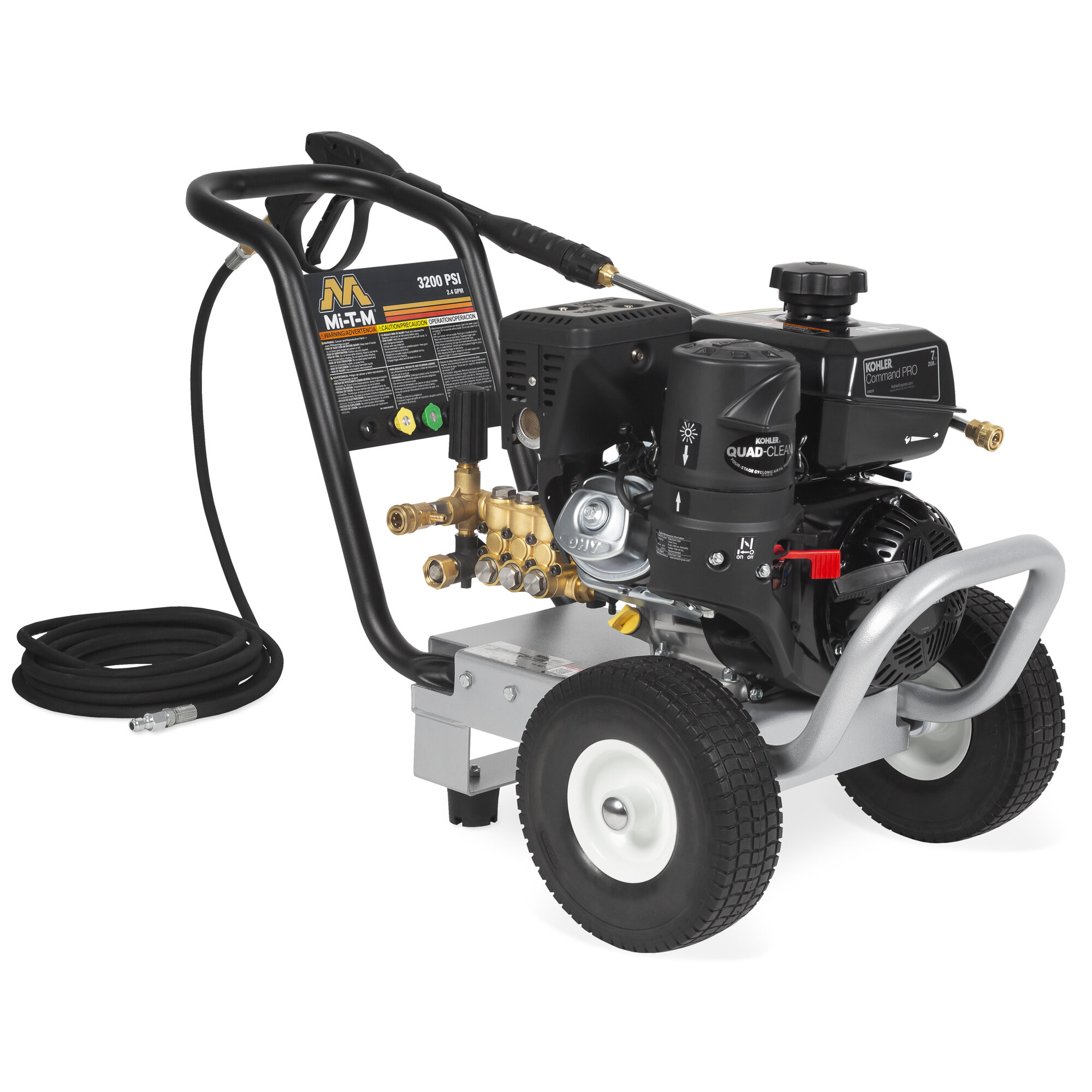 Mi-T-M Work Pro Series Gasoline Direct Drive Cold Water Pressure Washer — 3200 PSI, 2.4 GPM, Commercial, Model# WP-3200-0MKB