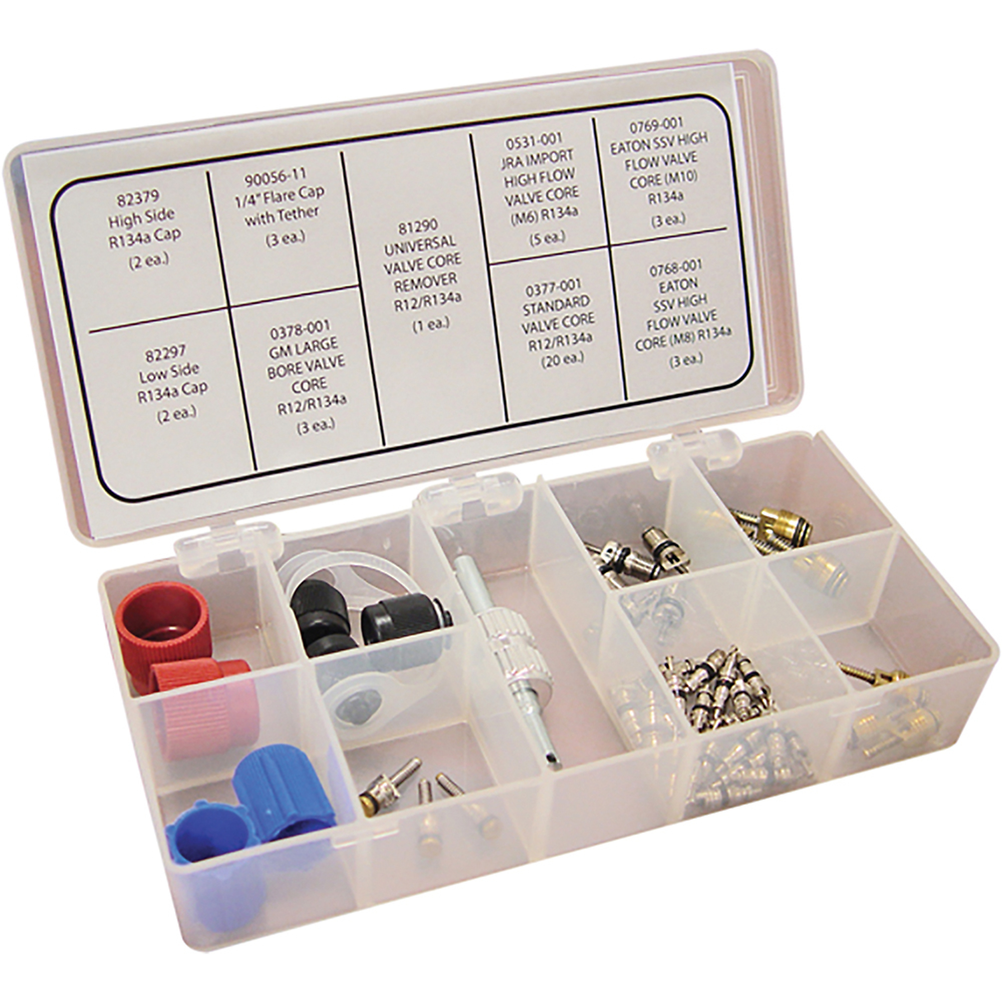 ATD A/C VALVE CORE AND CAP ASSORTMENT, Model# 10304